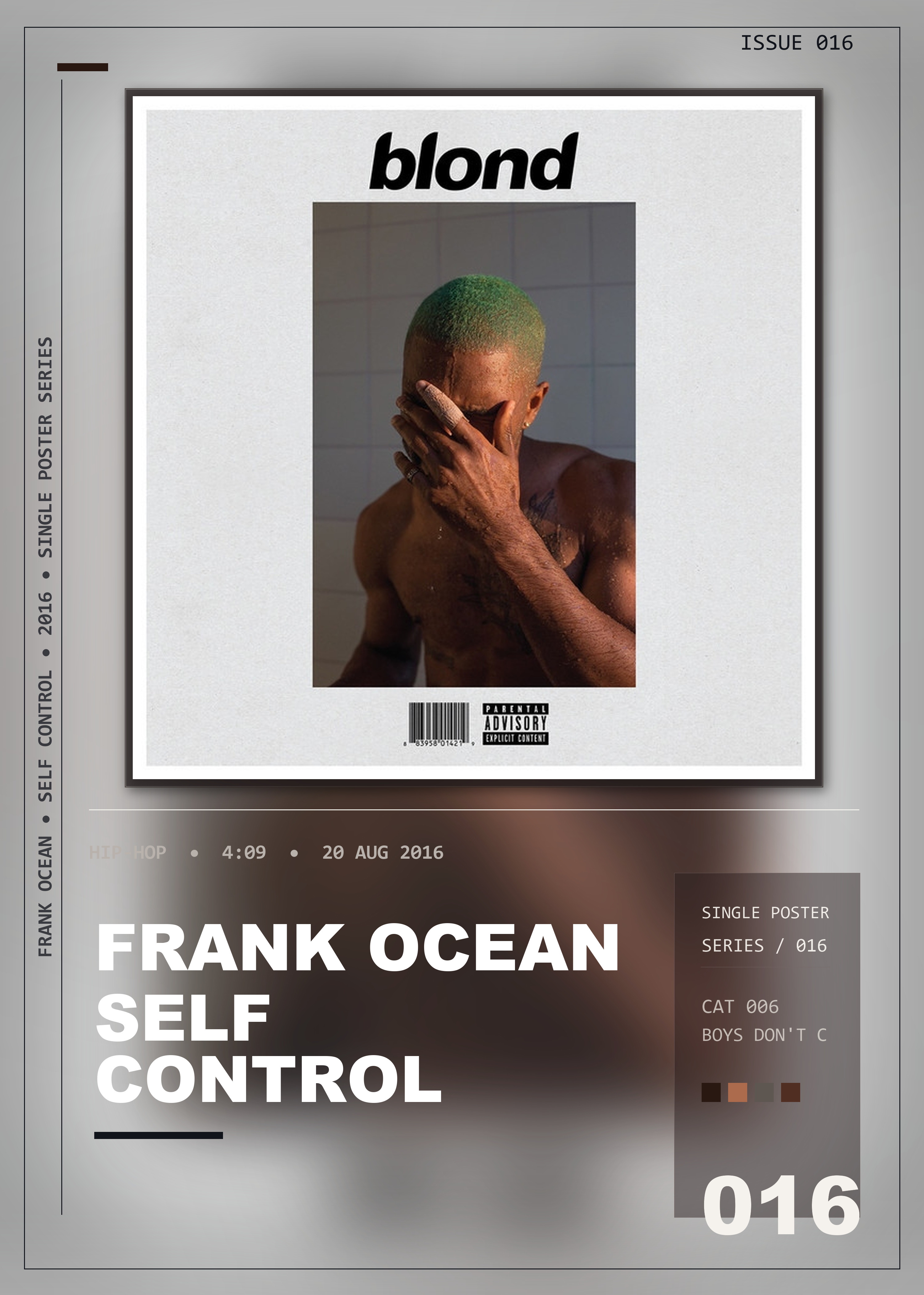 Music poster: Frank Ocean - Self Control