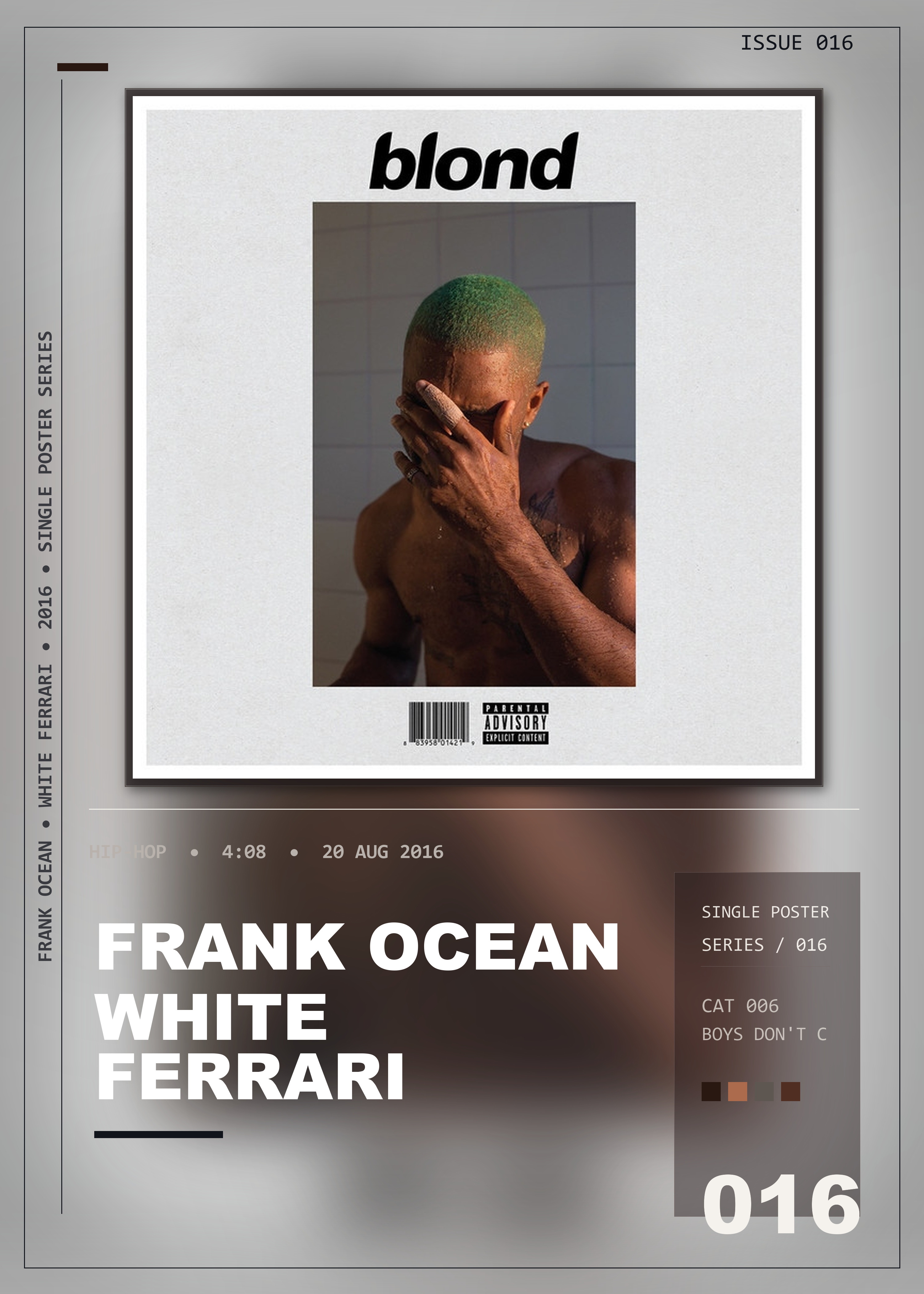 Music poster: Frank Ocean - White Ferrari