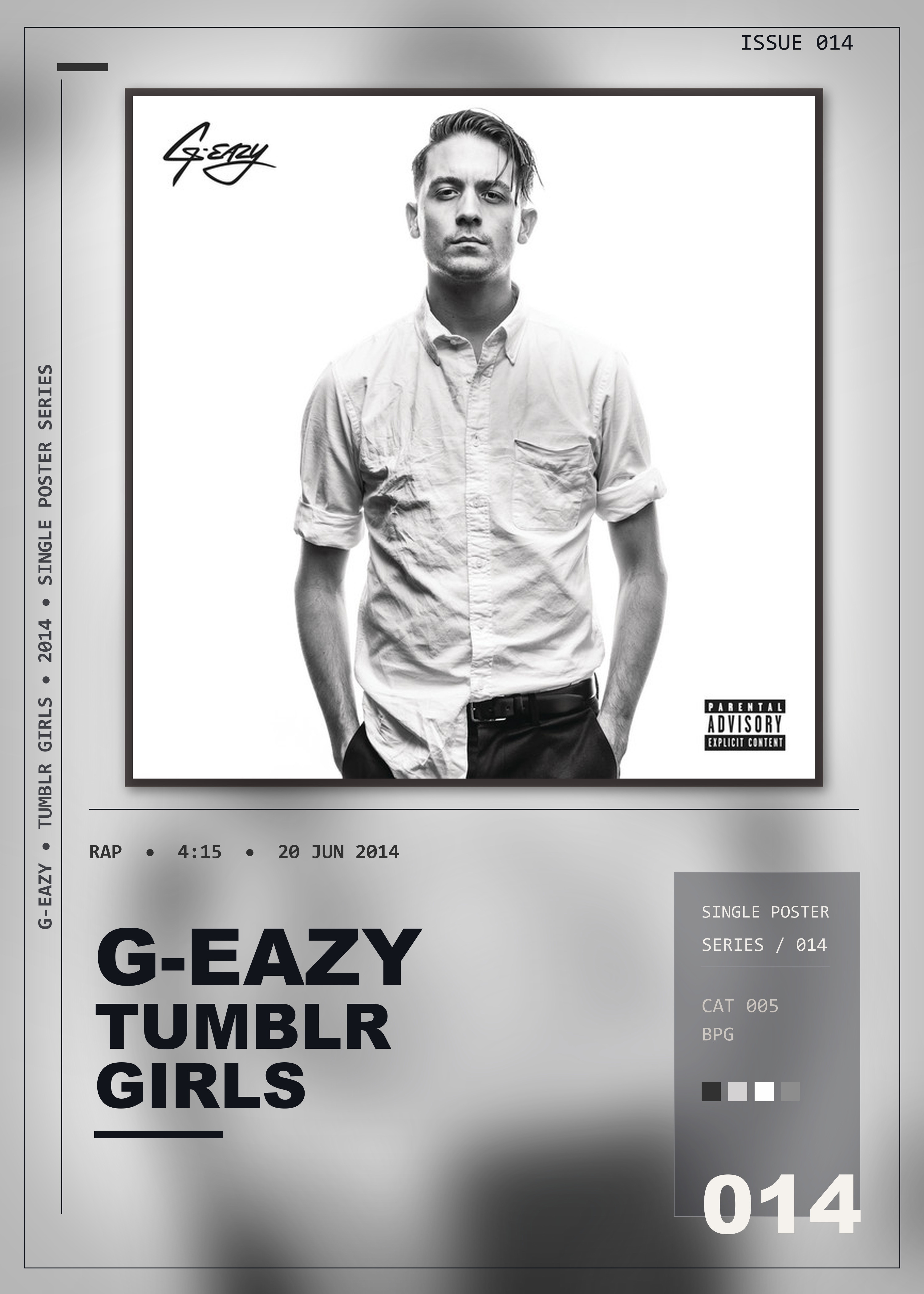 Music poster: G-Eazy - Tumblr Girls
