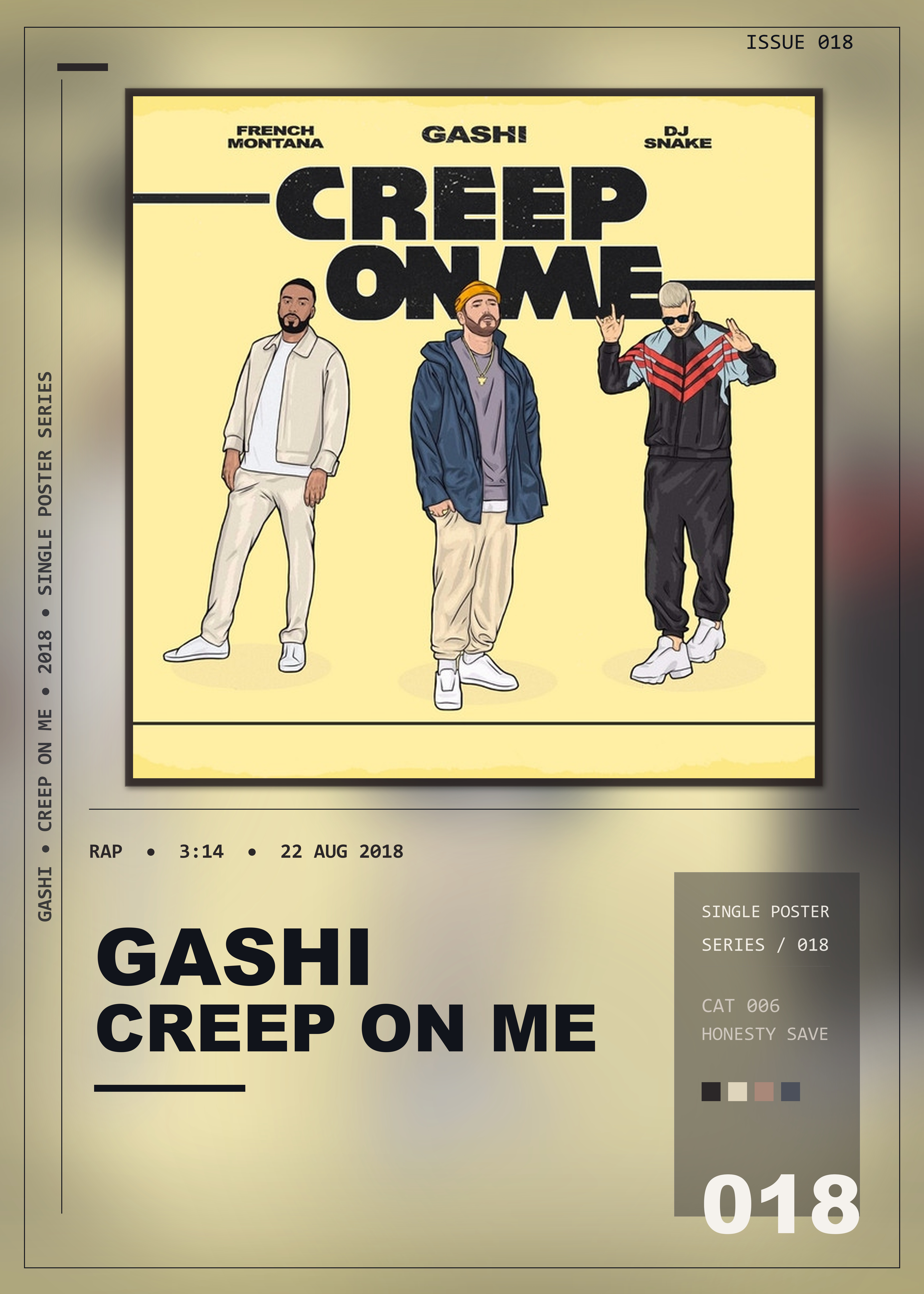 Music poster: GASHI - Creep On Me