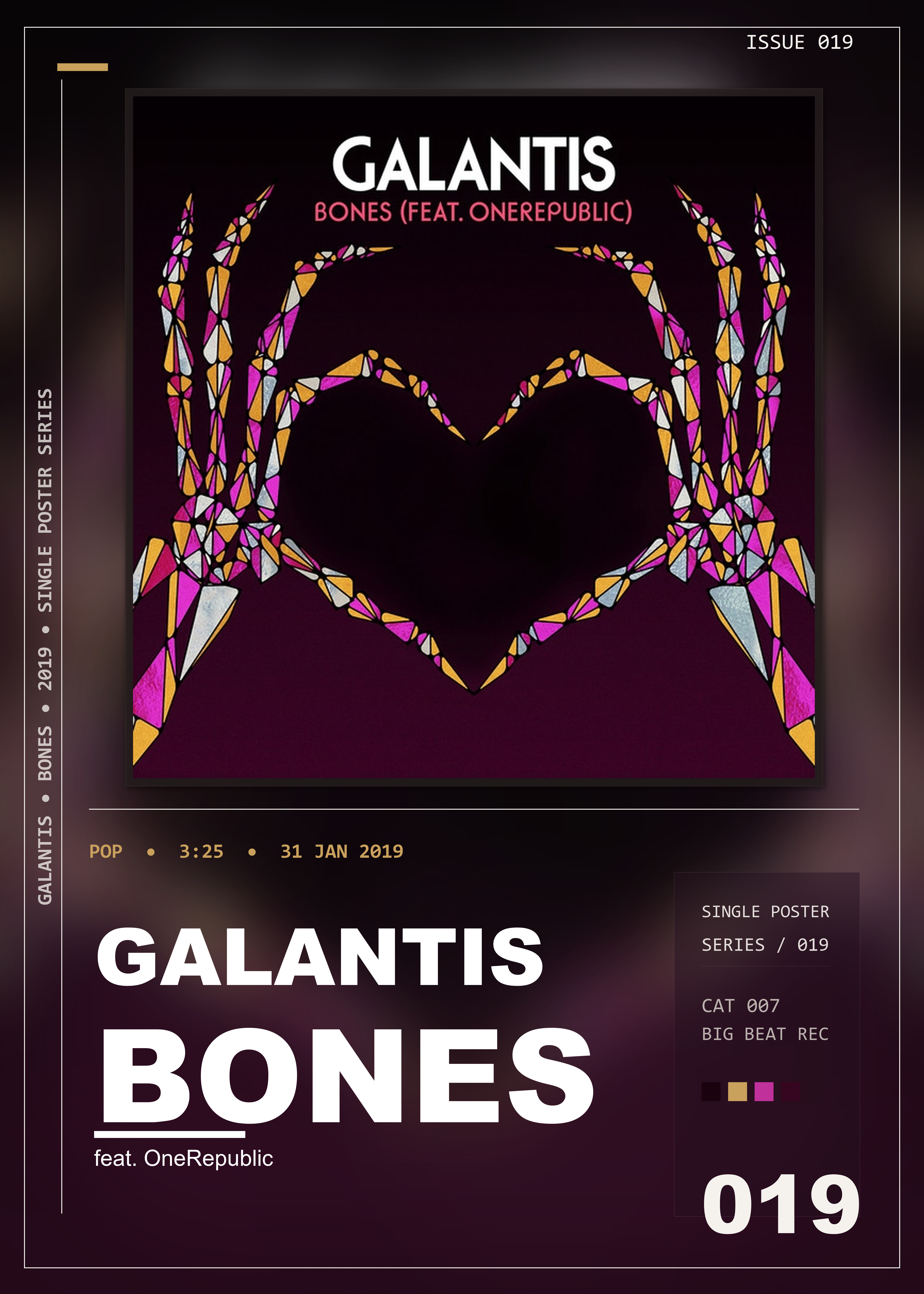 Music poster: Galantis - Bones feat OneRepublic