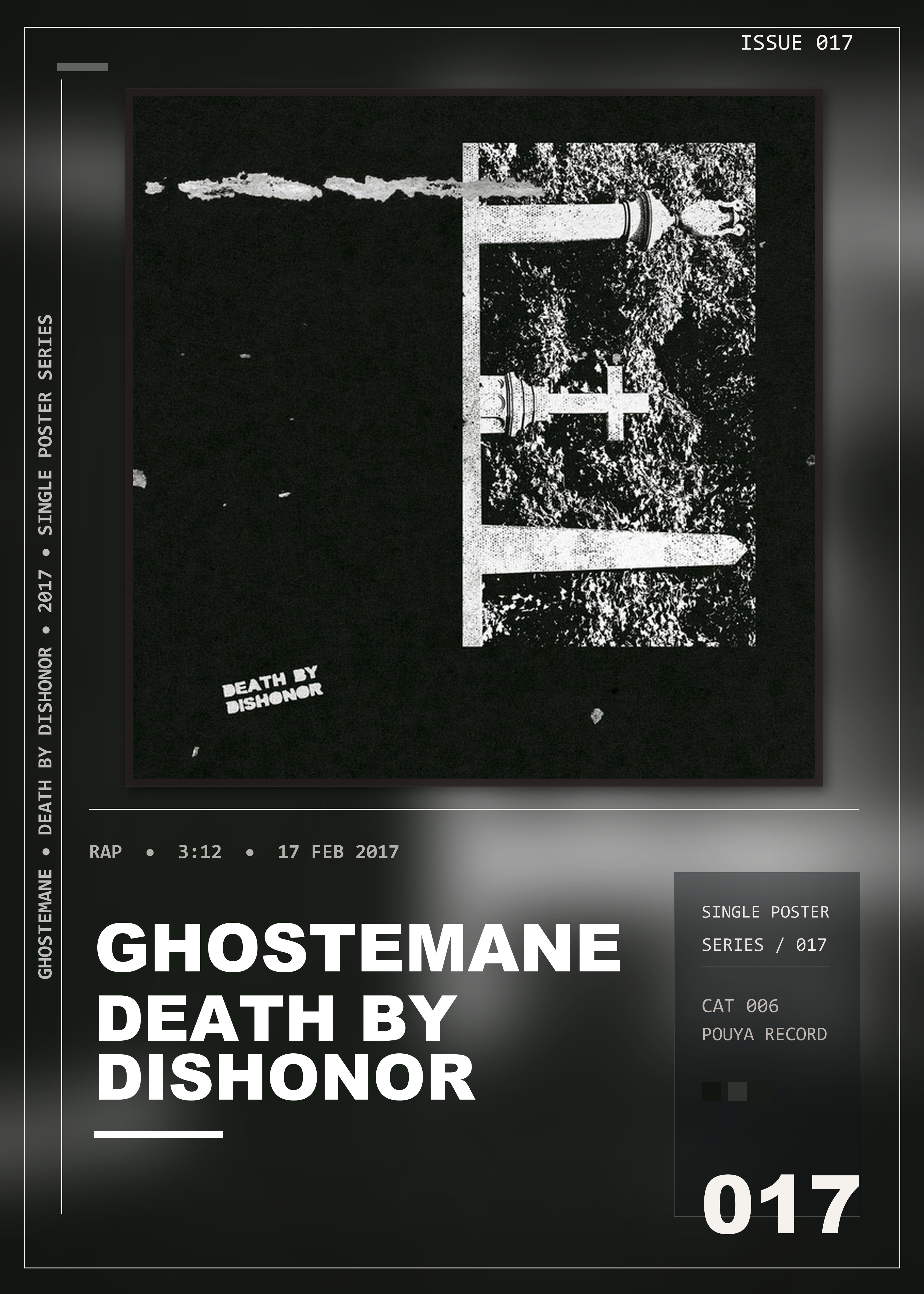 Music poster: Ghostemane - Death by Dishonor