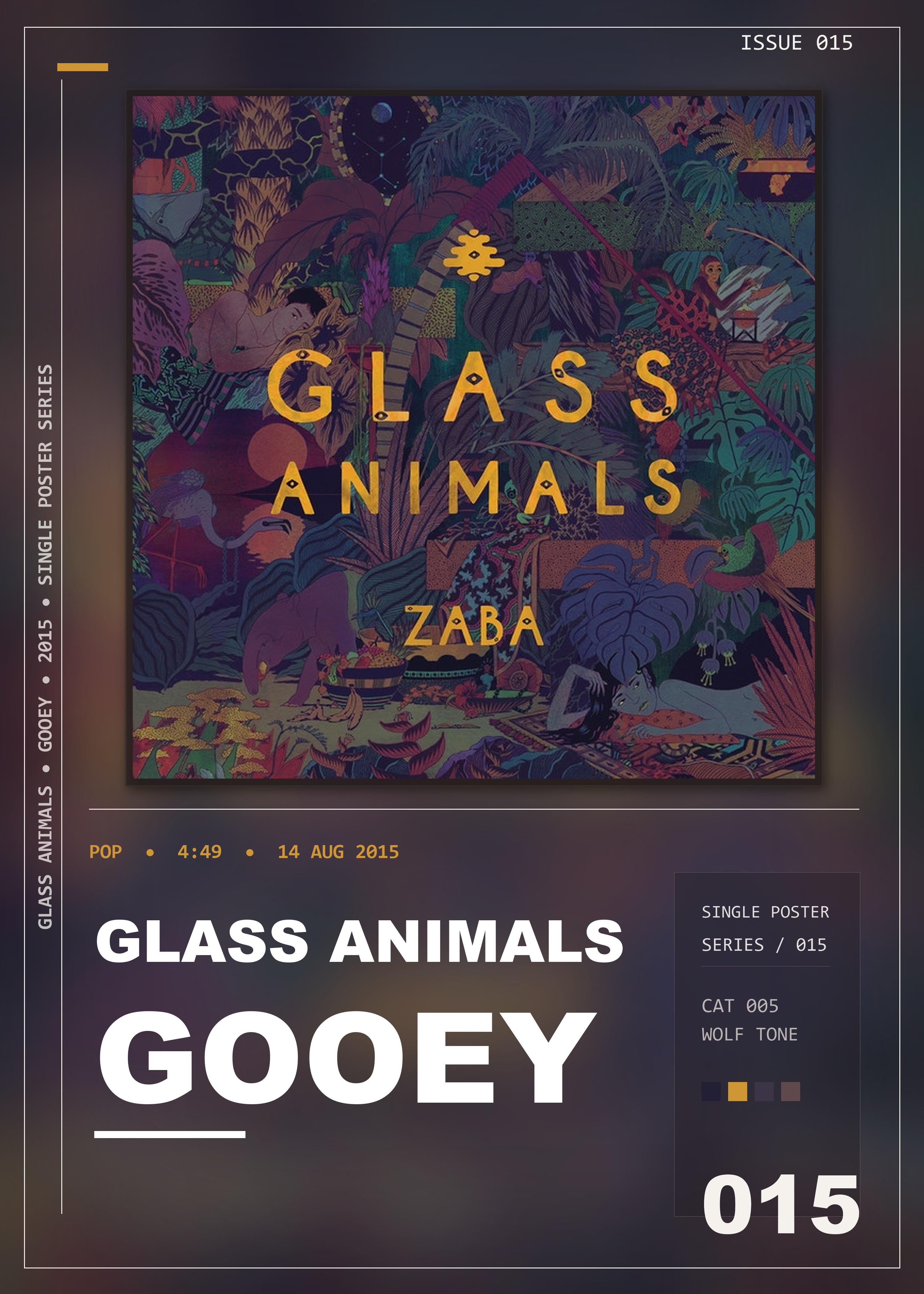 Music poster: Glass Animals - Gooey