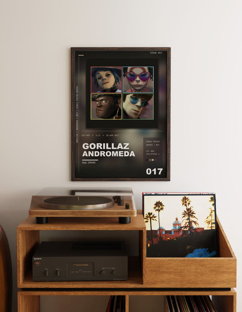 Music poster: Gorillaz - Andromeda feat DRAM