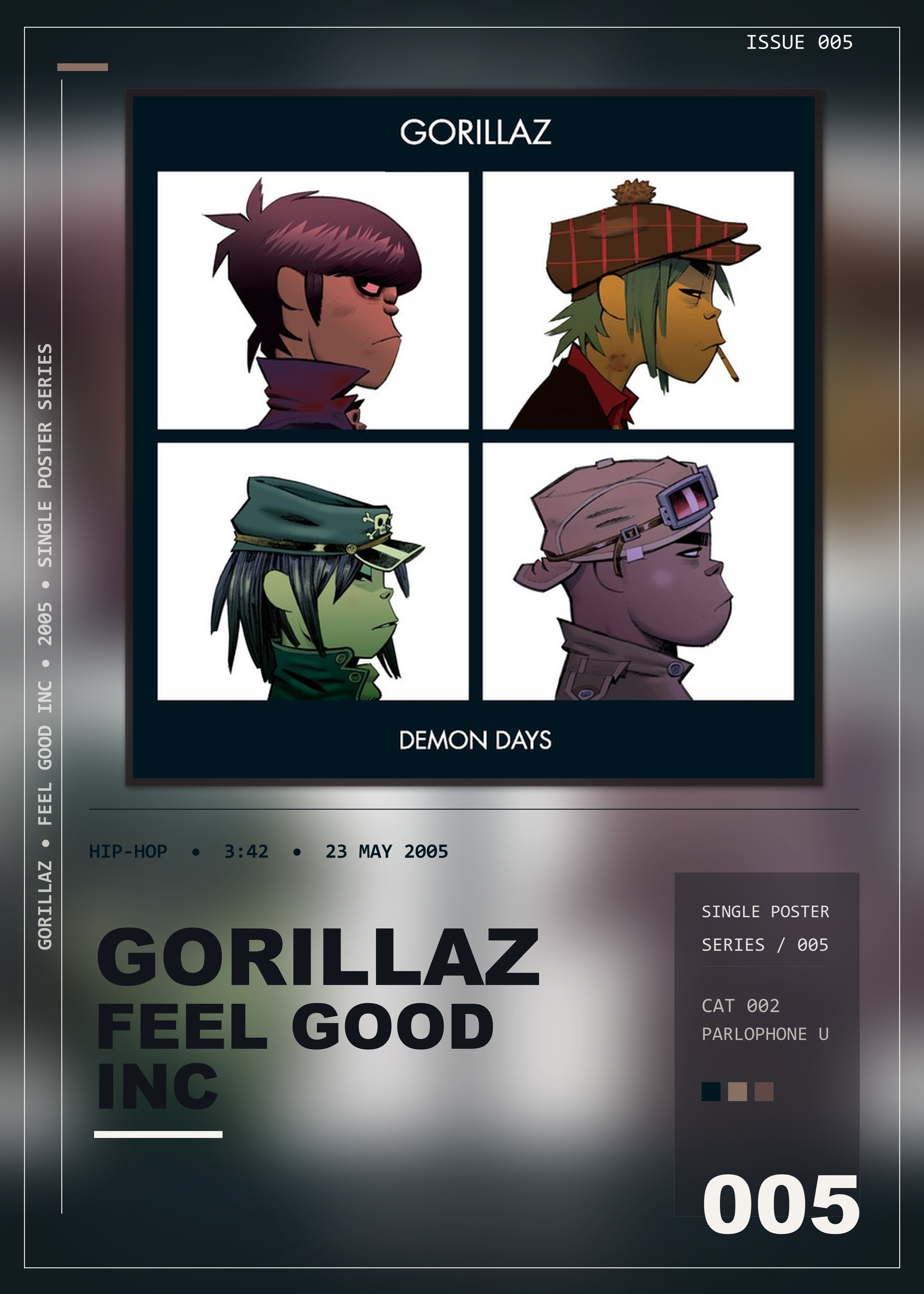 Music poster: Gorillaz - Feel Good Inc
