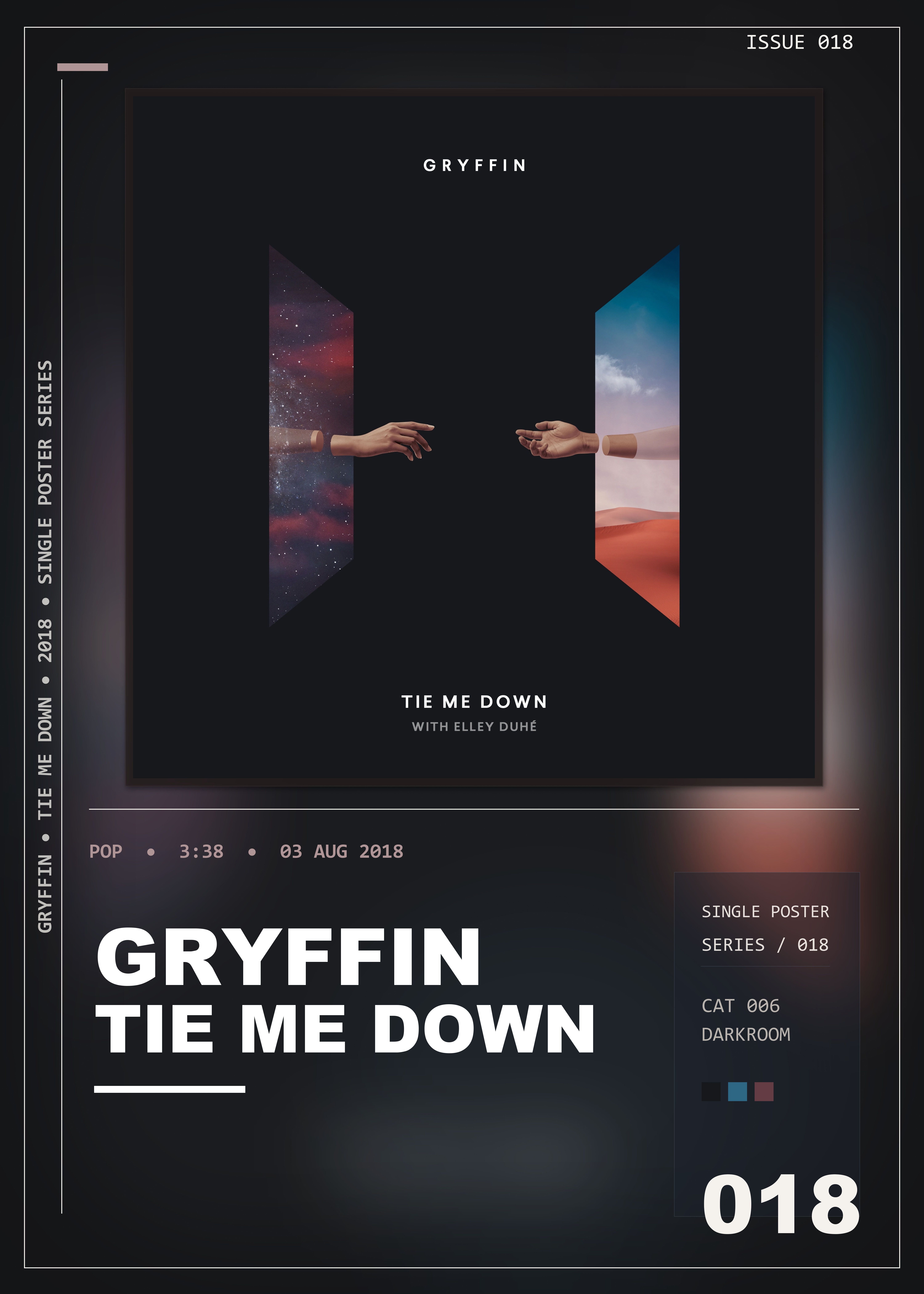 Music poster: Gryffin - Tie Me Down with Elley Duhé