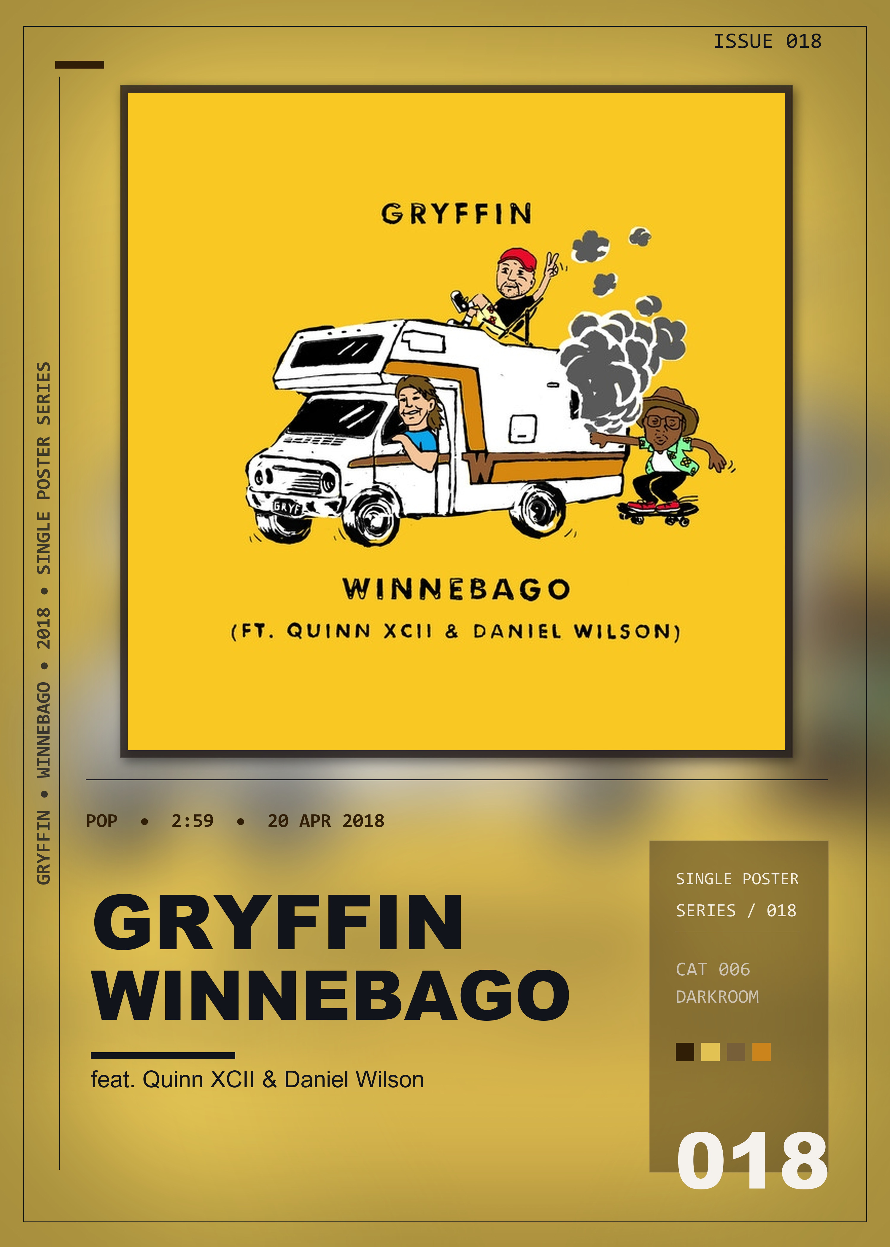 Music poster: Gryffin - Winnebago feat Quinn XCII Daniel Wilson