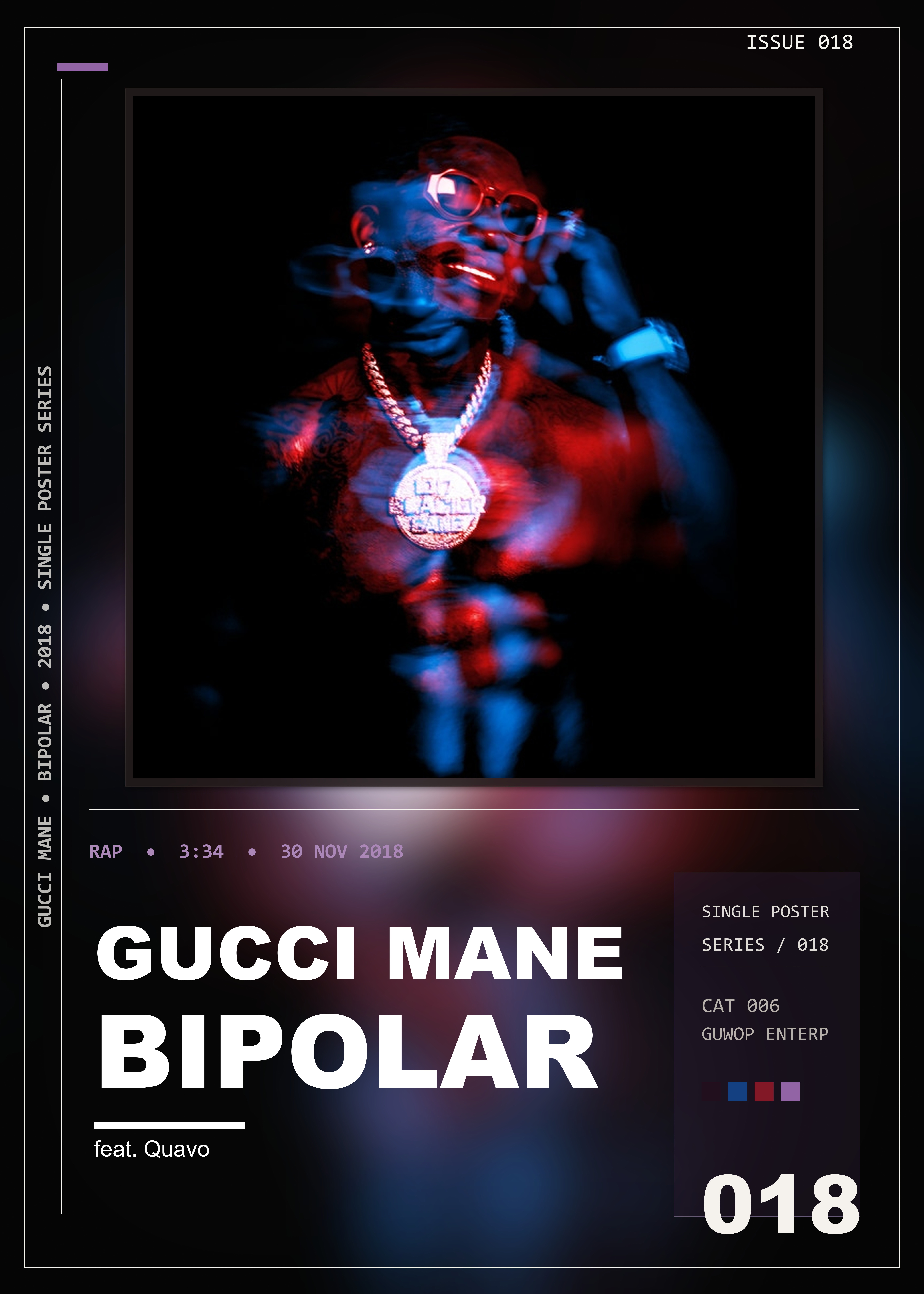 Music poster: Gucci Mane - BiPolar feat Quavo