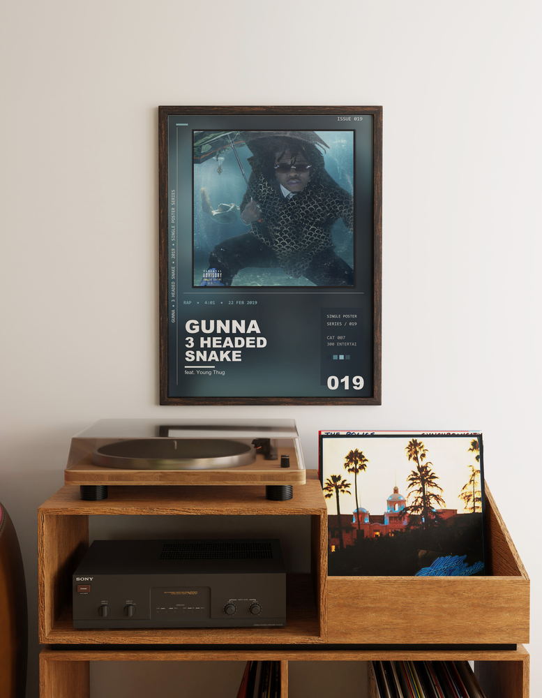 Music poster: Gunna - 3 Headed Snake feat Young Thug