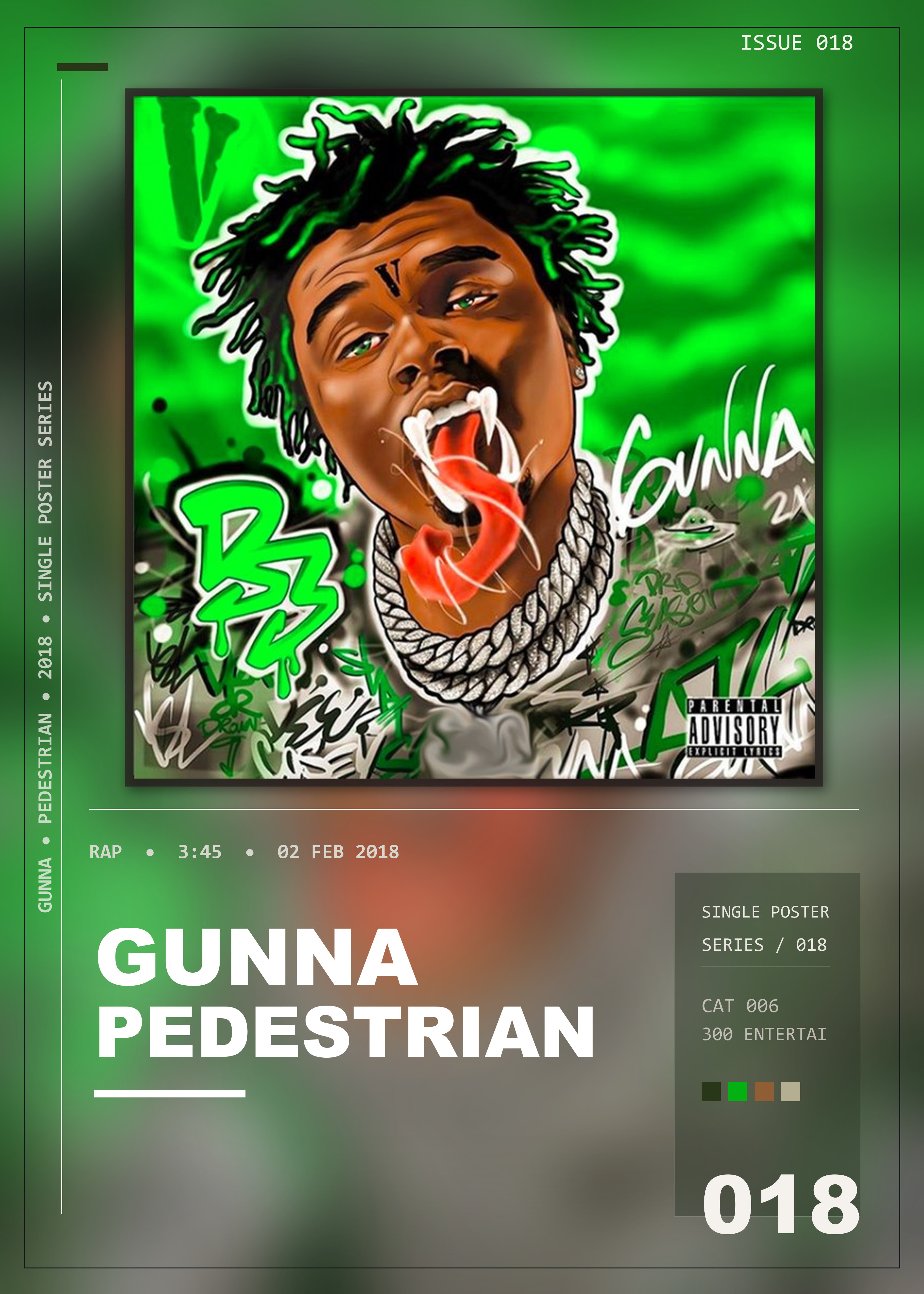 Music poster: Gunna - Pedestrian