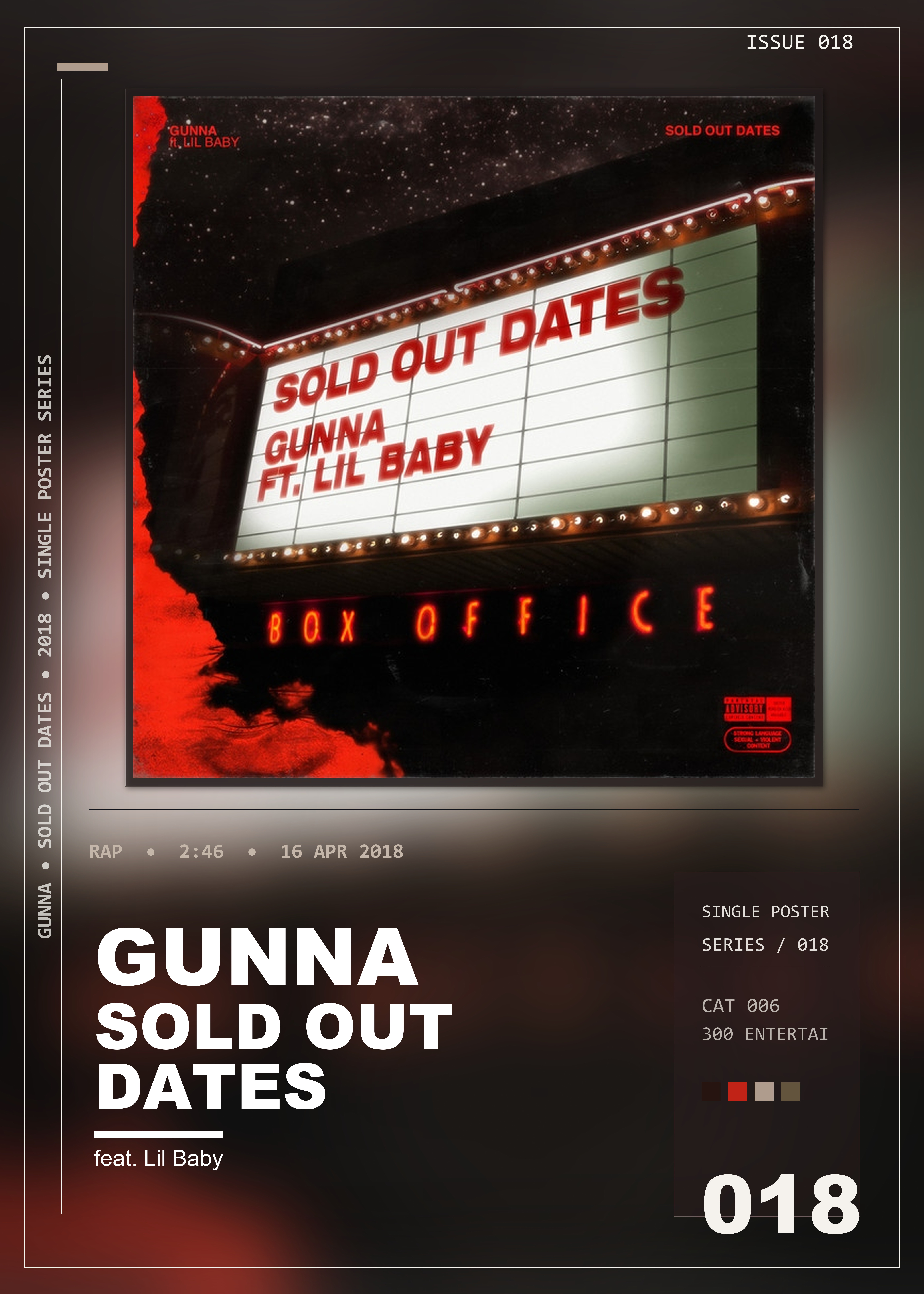 Music poster: Gunna - Sold Out Dates feat Lil Baby