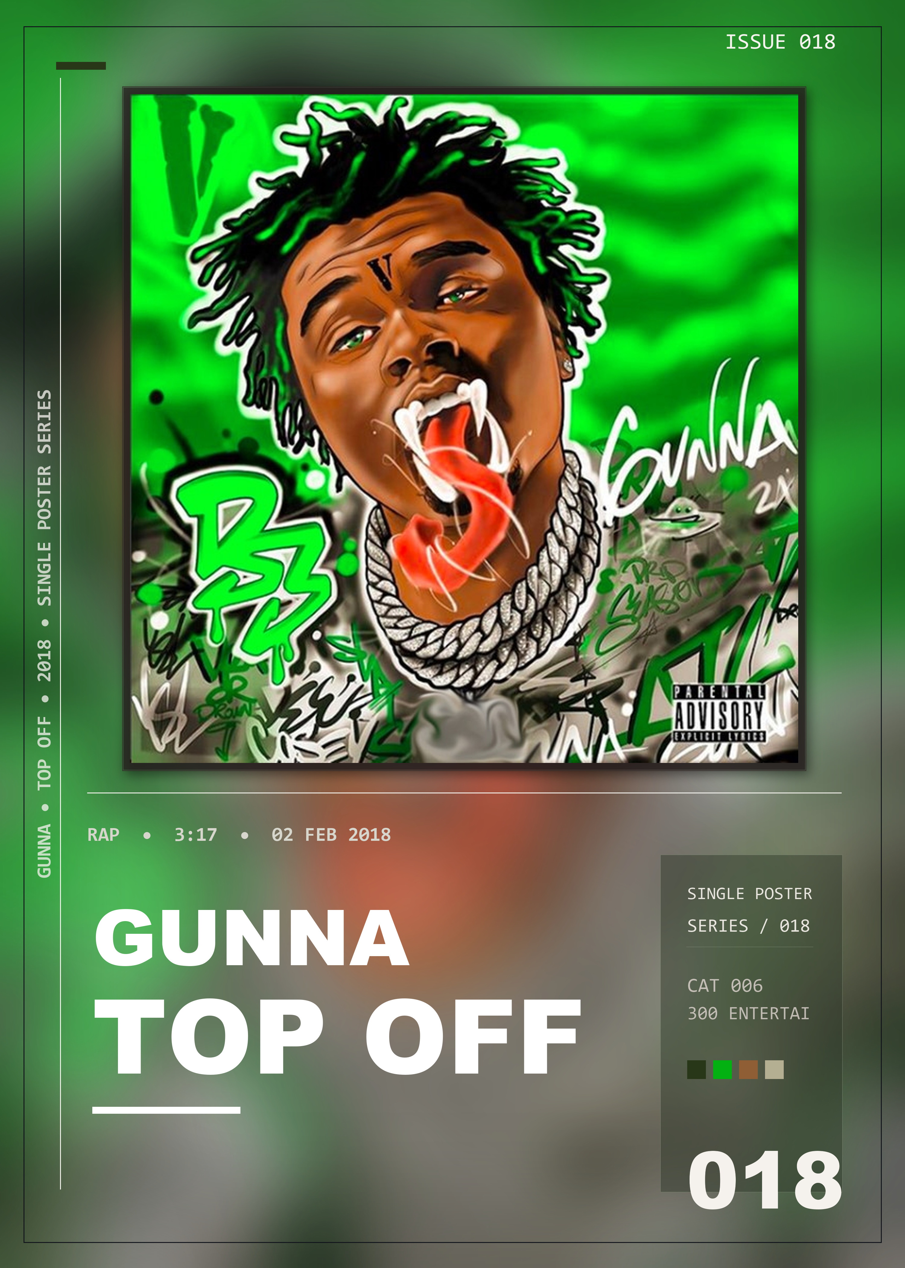 Music poster: Gunna - Top Off