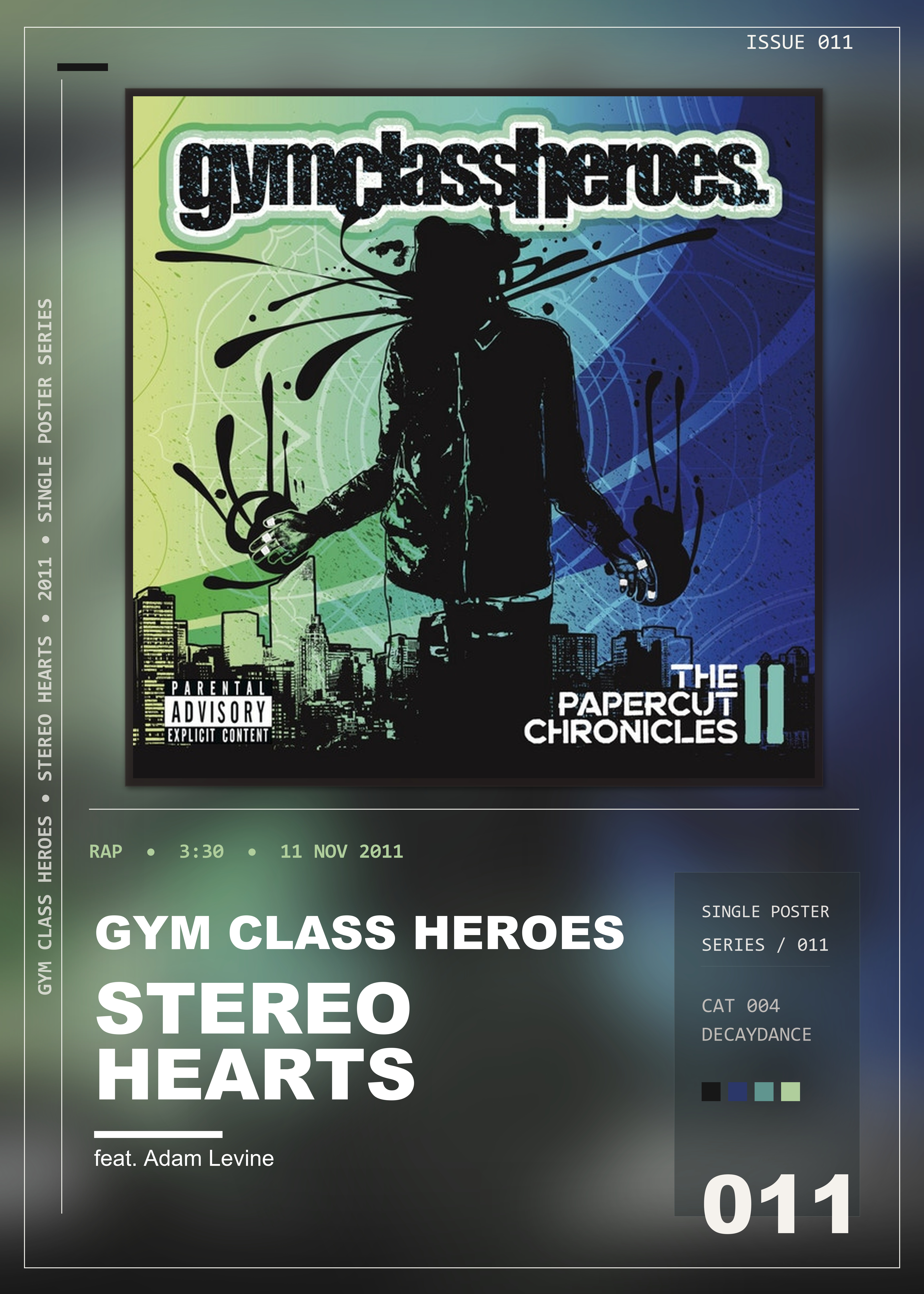 Music poster: Gym Class Heroes - Stereo Hearts feat Adam Levine