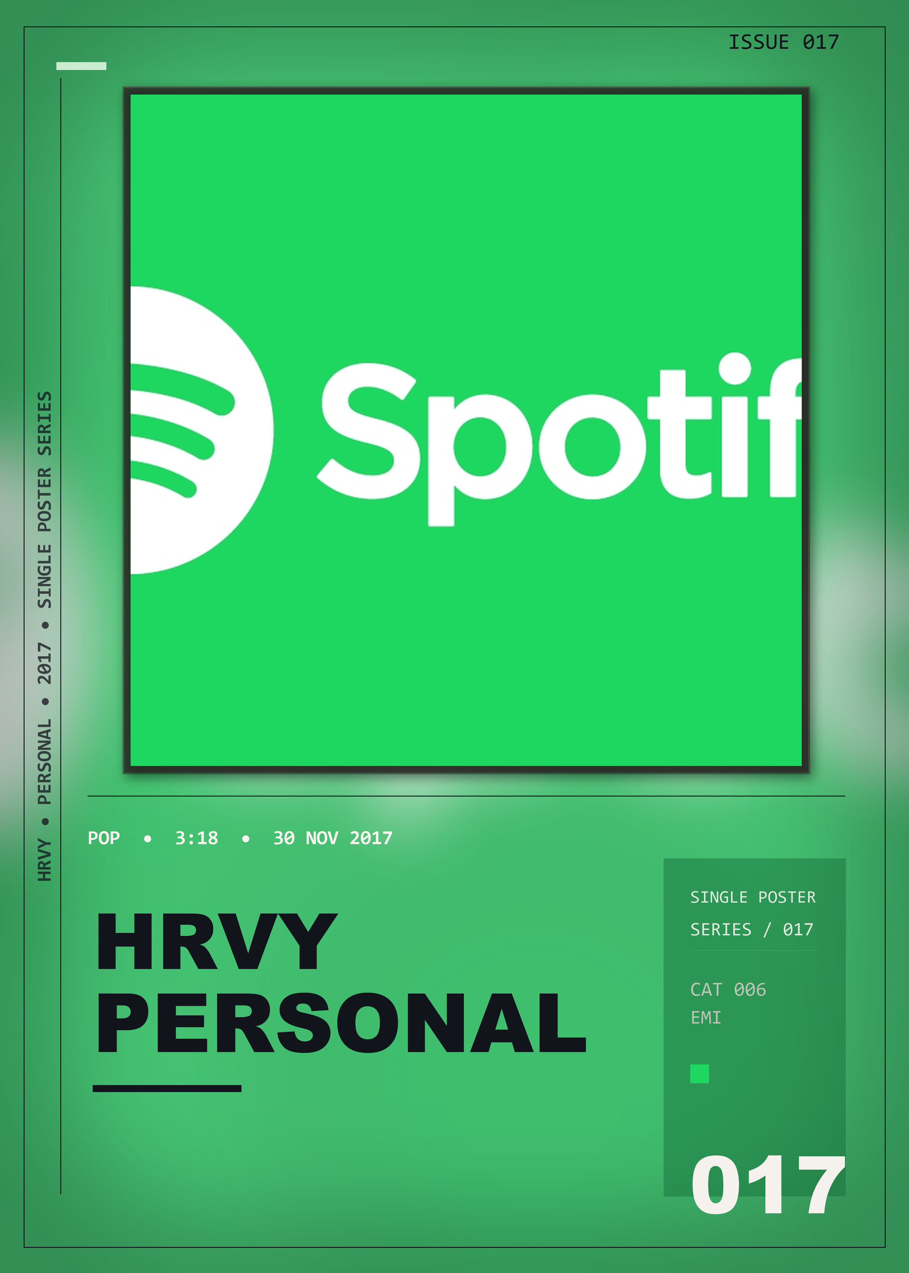 Music poster: HRVY - Personal