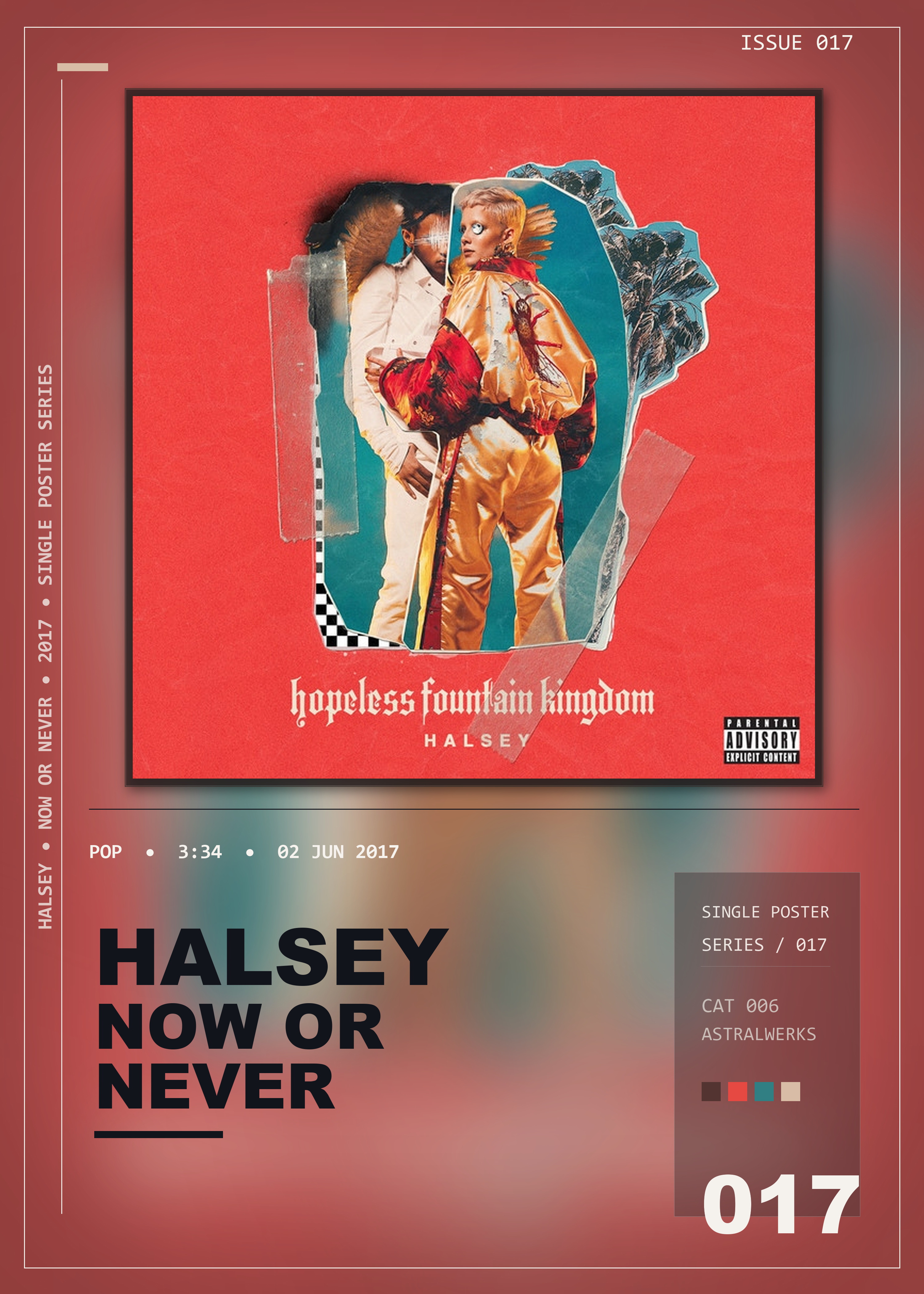 Music poster: Halsey - Now Or Never