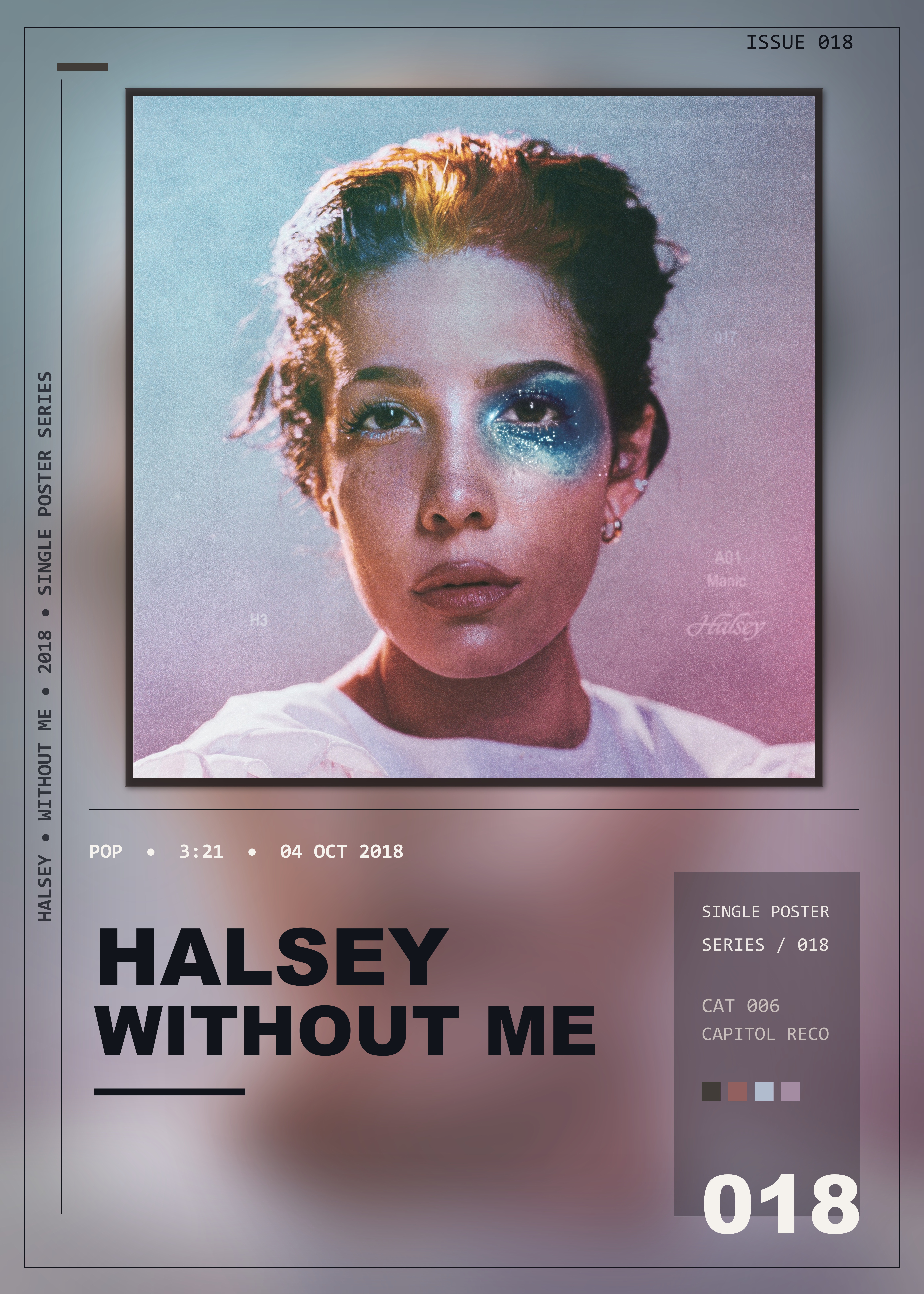 Music poster: Halsey - Without Me