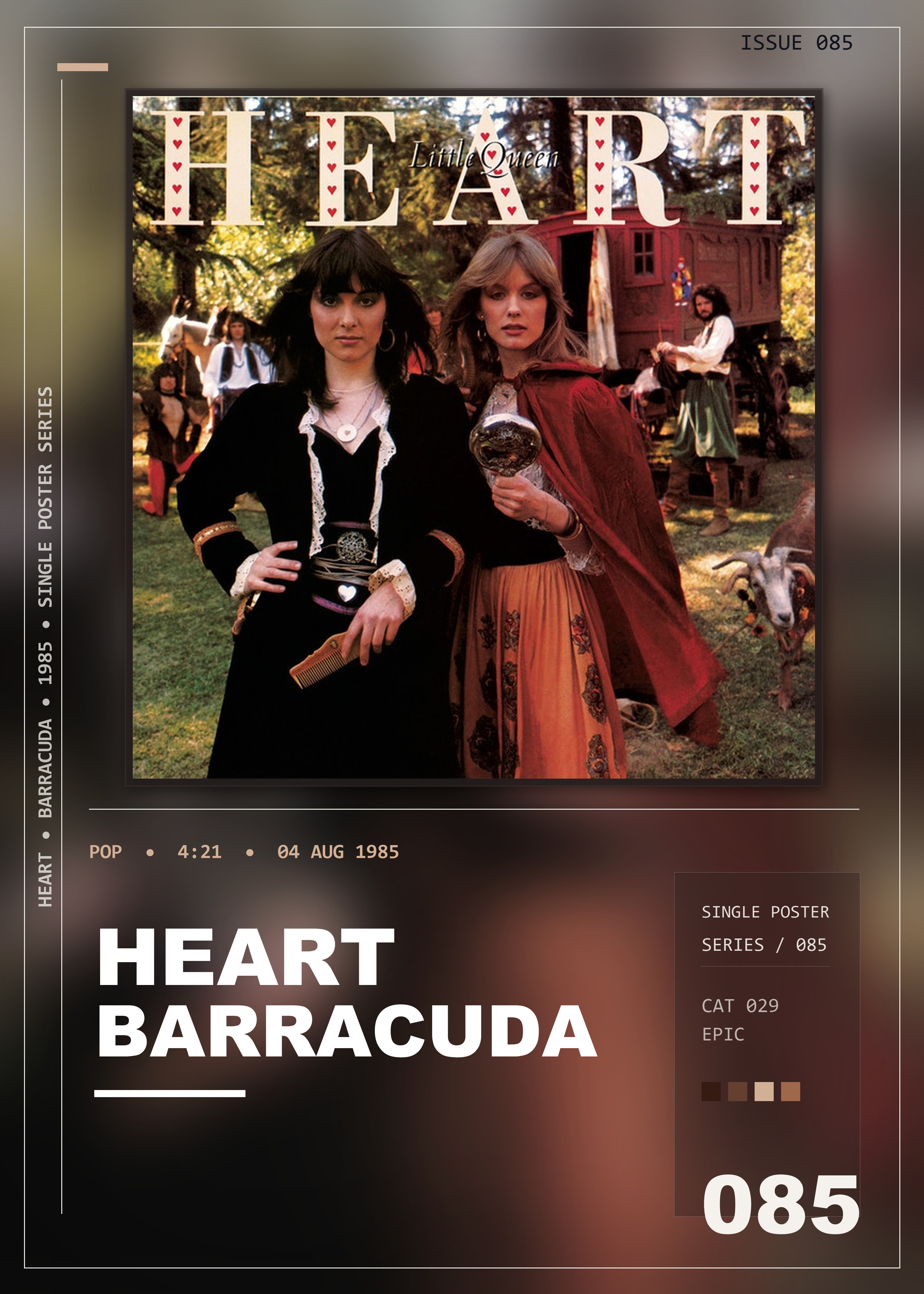 Music poster: Heart - Barracuda