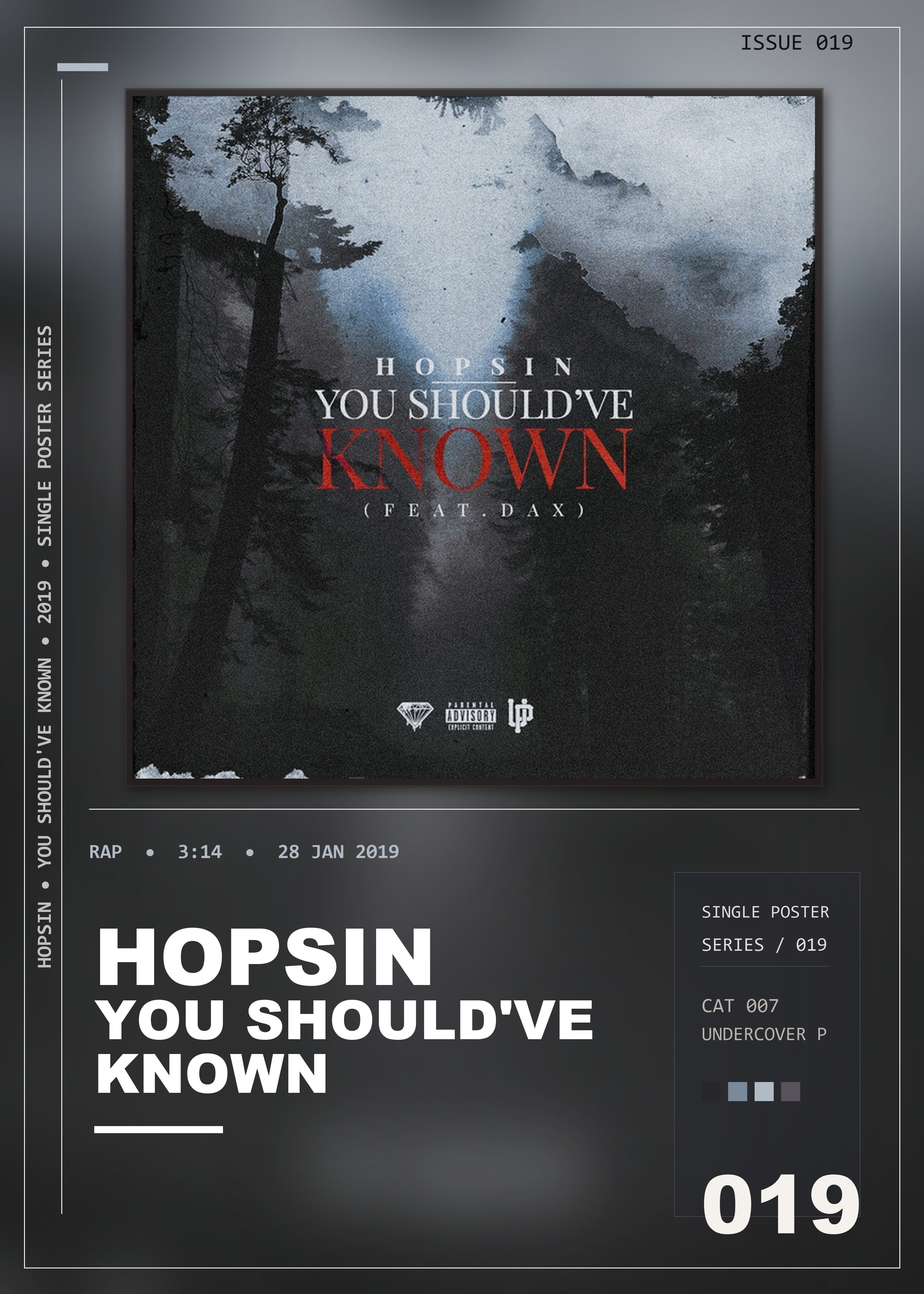 Music poster: Hopsin - You Shouldve Known