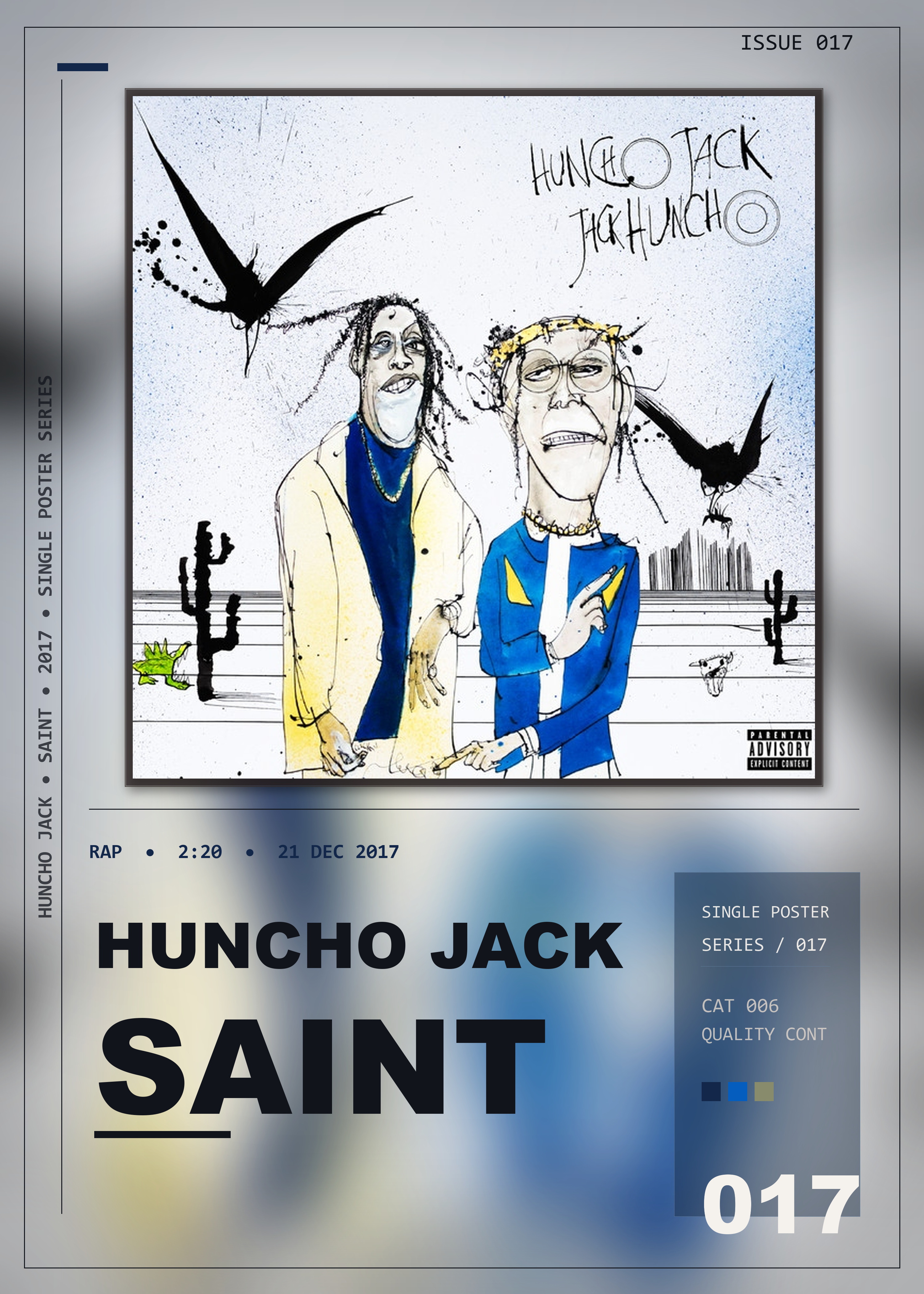 Music poster: Huncho Jack - Saint
