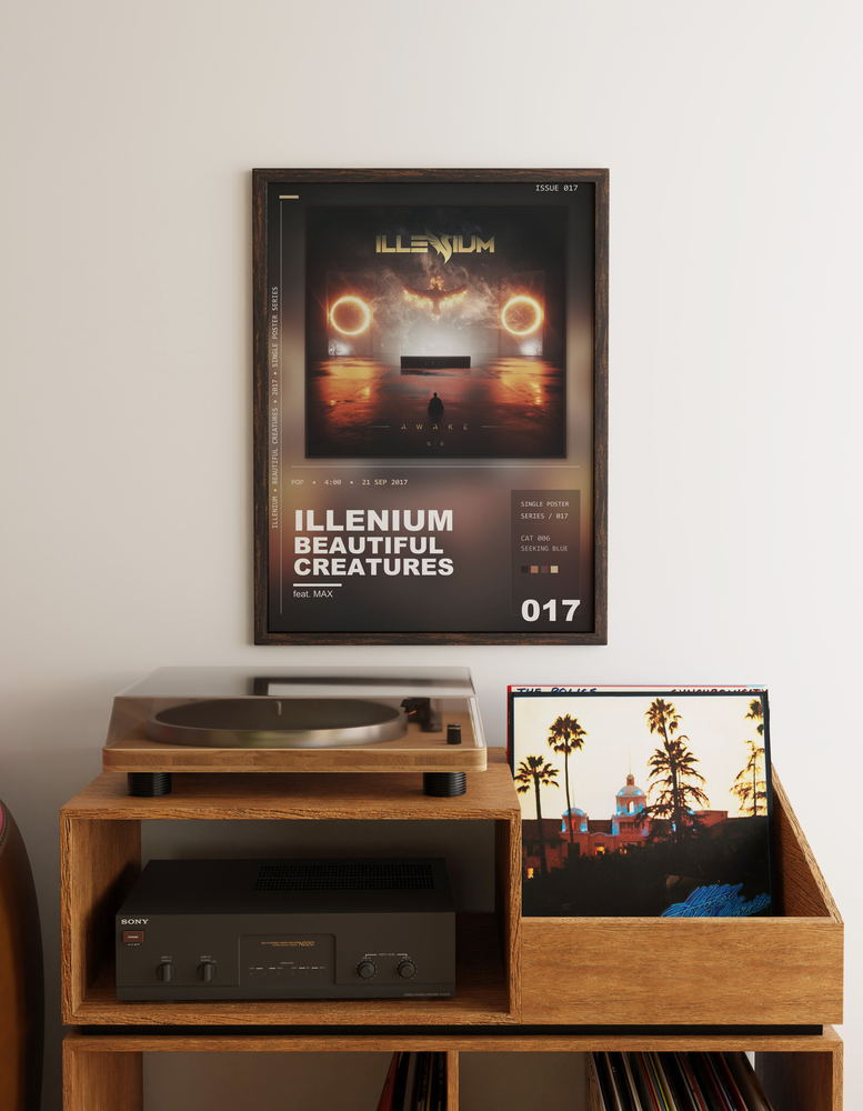 Music poster: ILLENIUM - Beautiful Creatures feat MAX