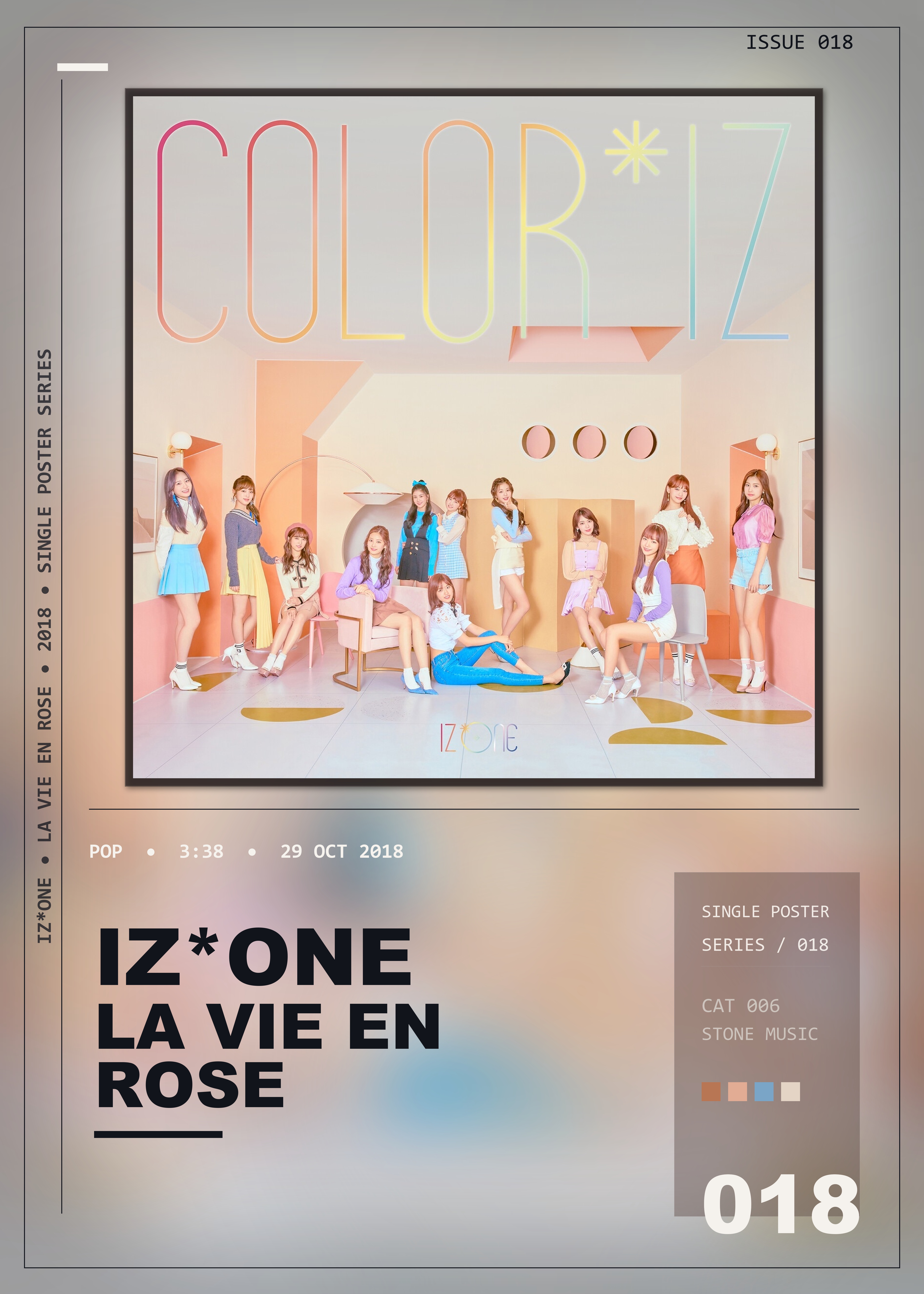 Music poster: IZONE - La Vie en Rose