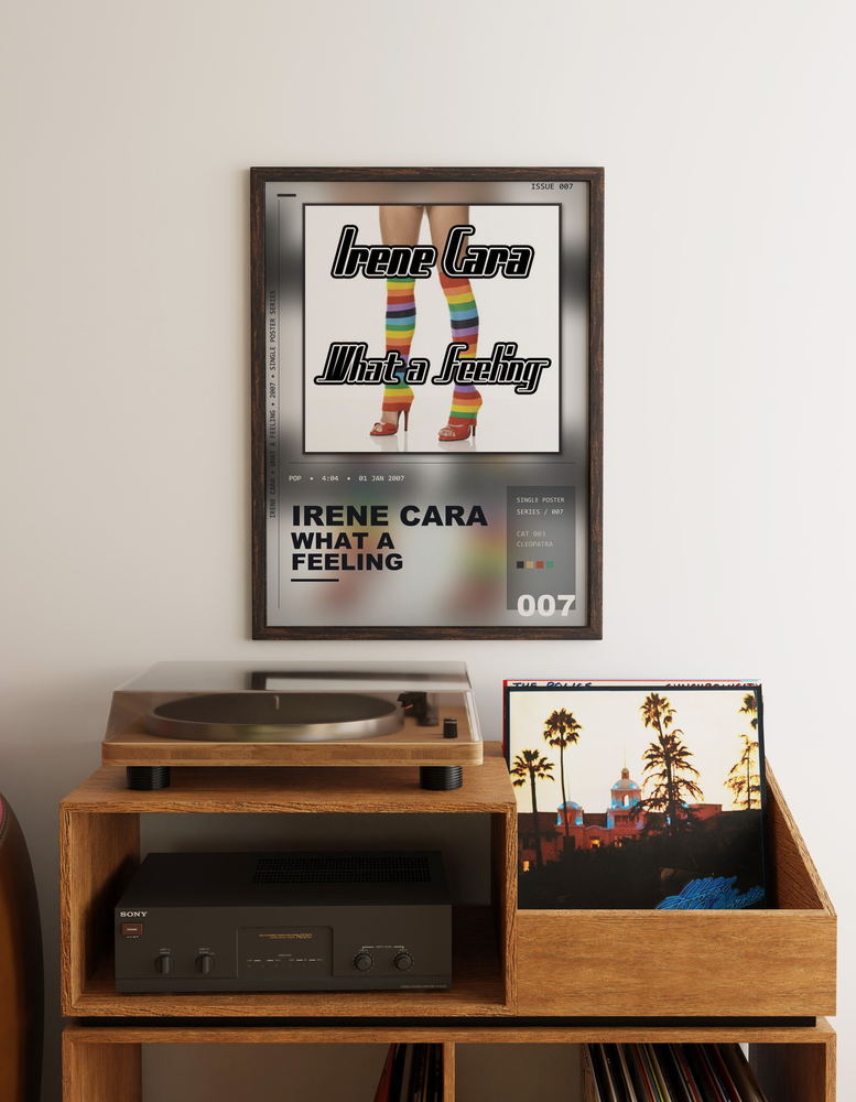 Music poster: Irene Cara - What A Feeling