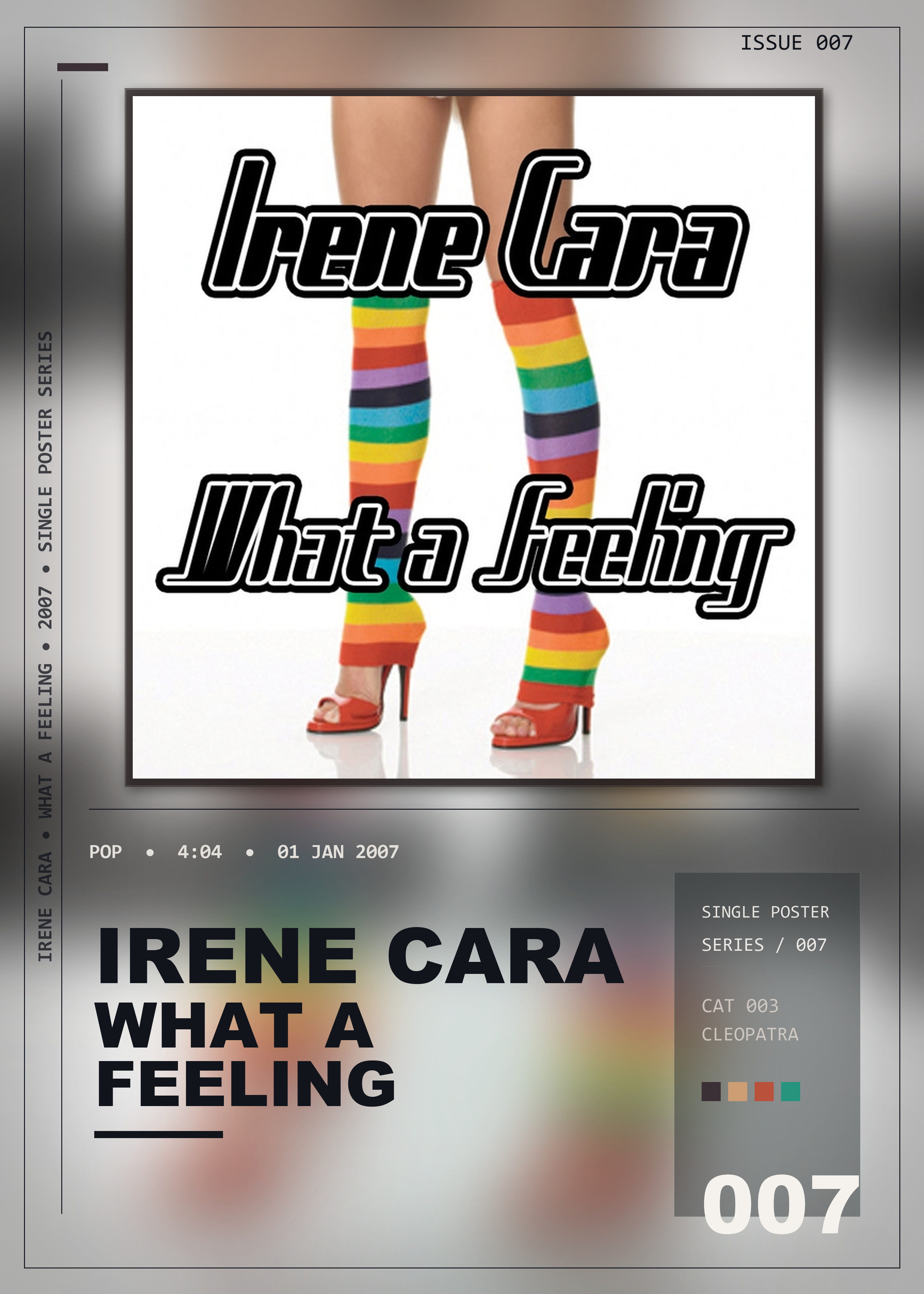 Music poster: Irene Cara - What A Feeling