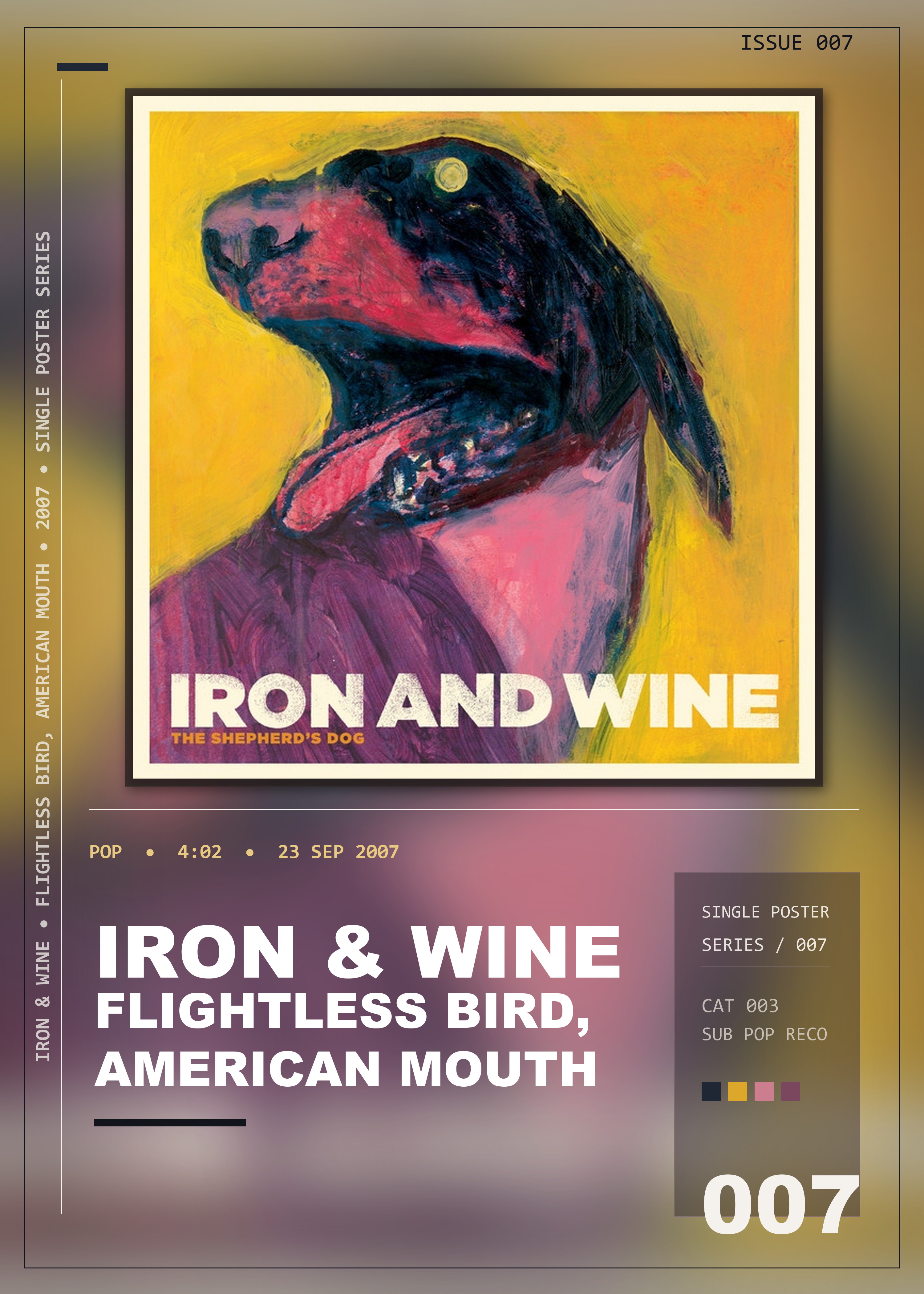 Music poster: Iron Wine - Flightless Bird American Mouth