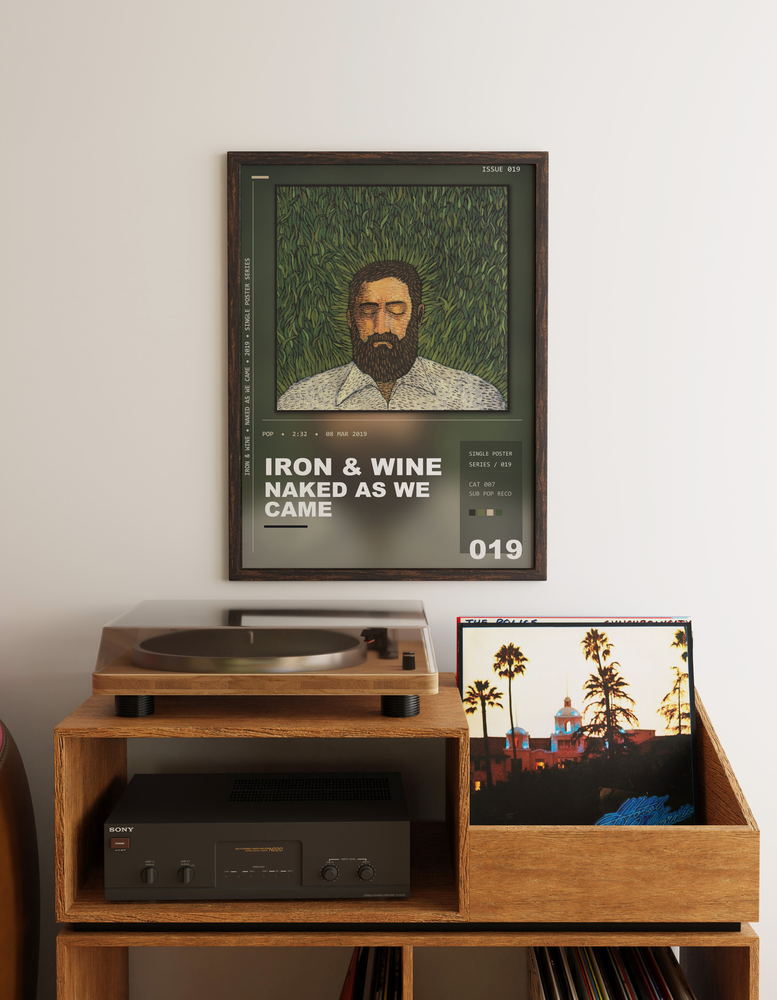 Music poster: Iron Wine - Naked as We Came