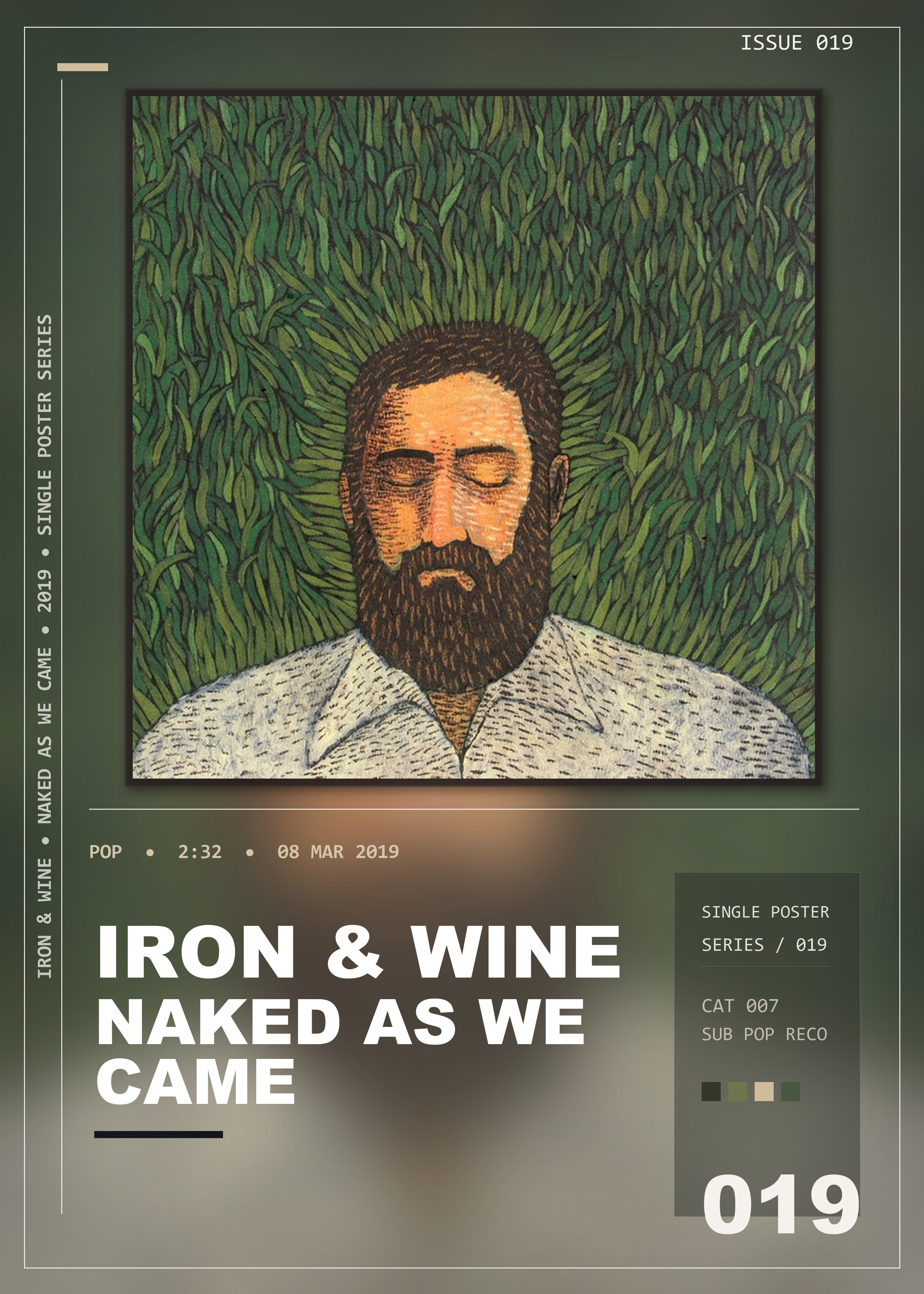 Music poster: Iron Wine - Naked as We Came