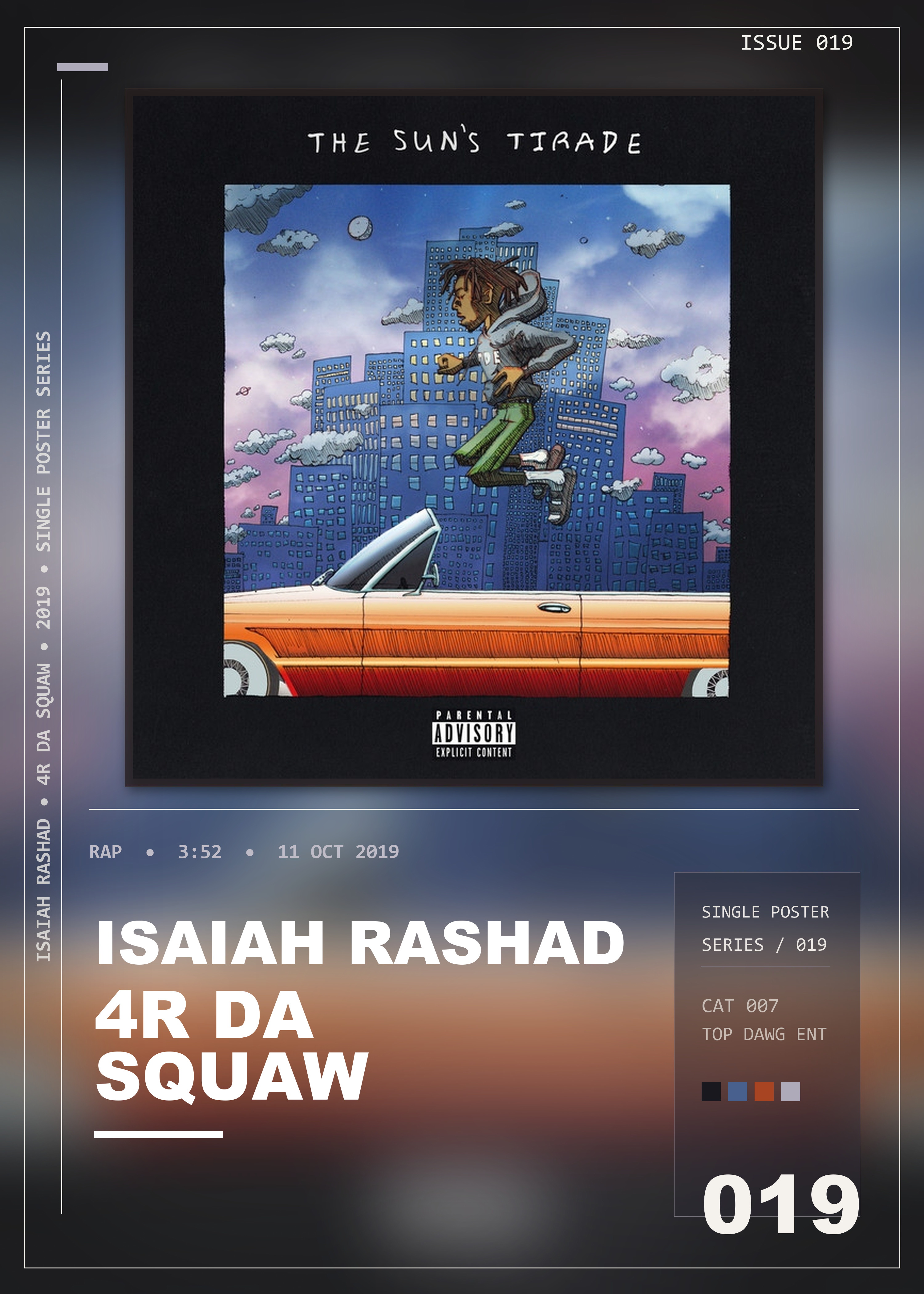 Music poster: Isaiah Rashad - 4r Da Squaw