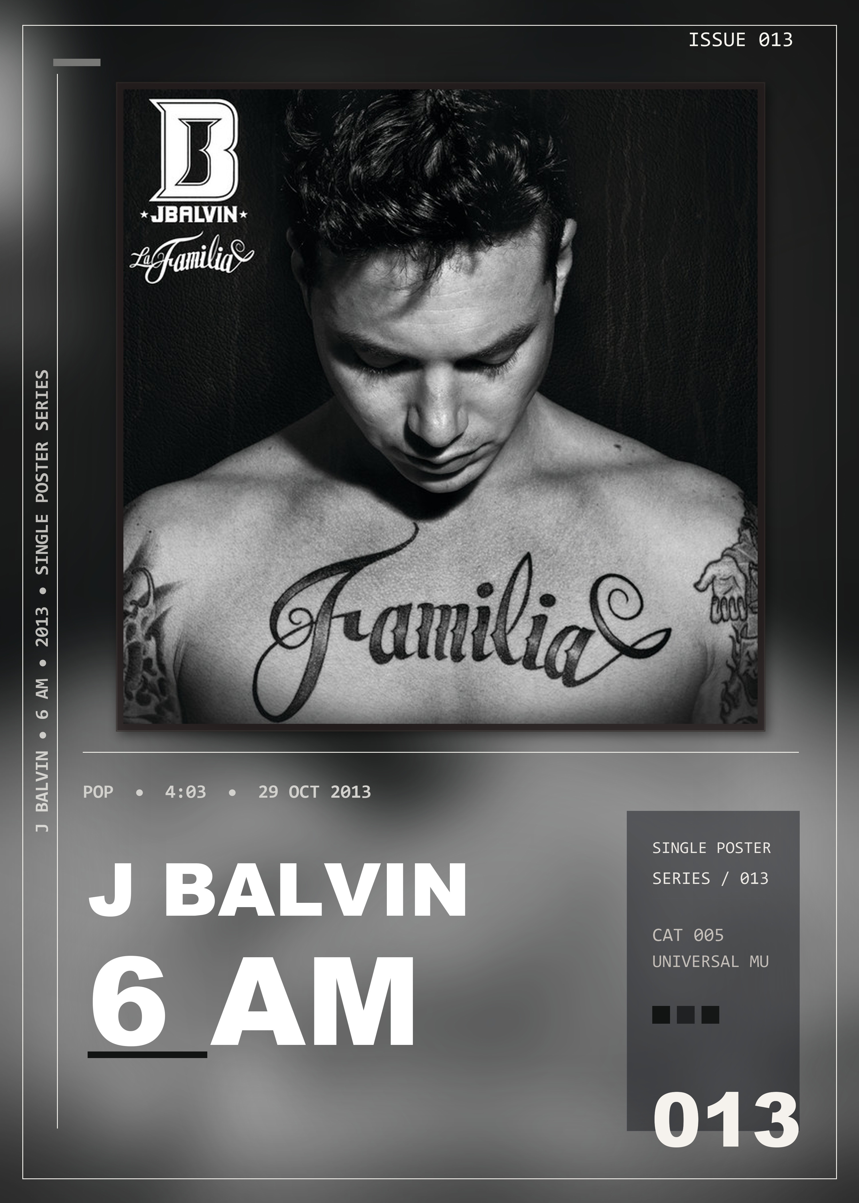 Music poster: J Balvin - 6 AM