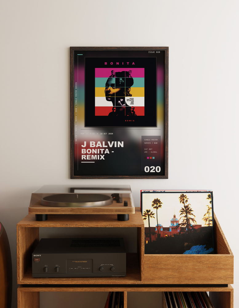 Music poster: J Balvin - Bonita - Remix