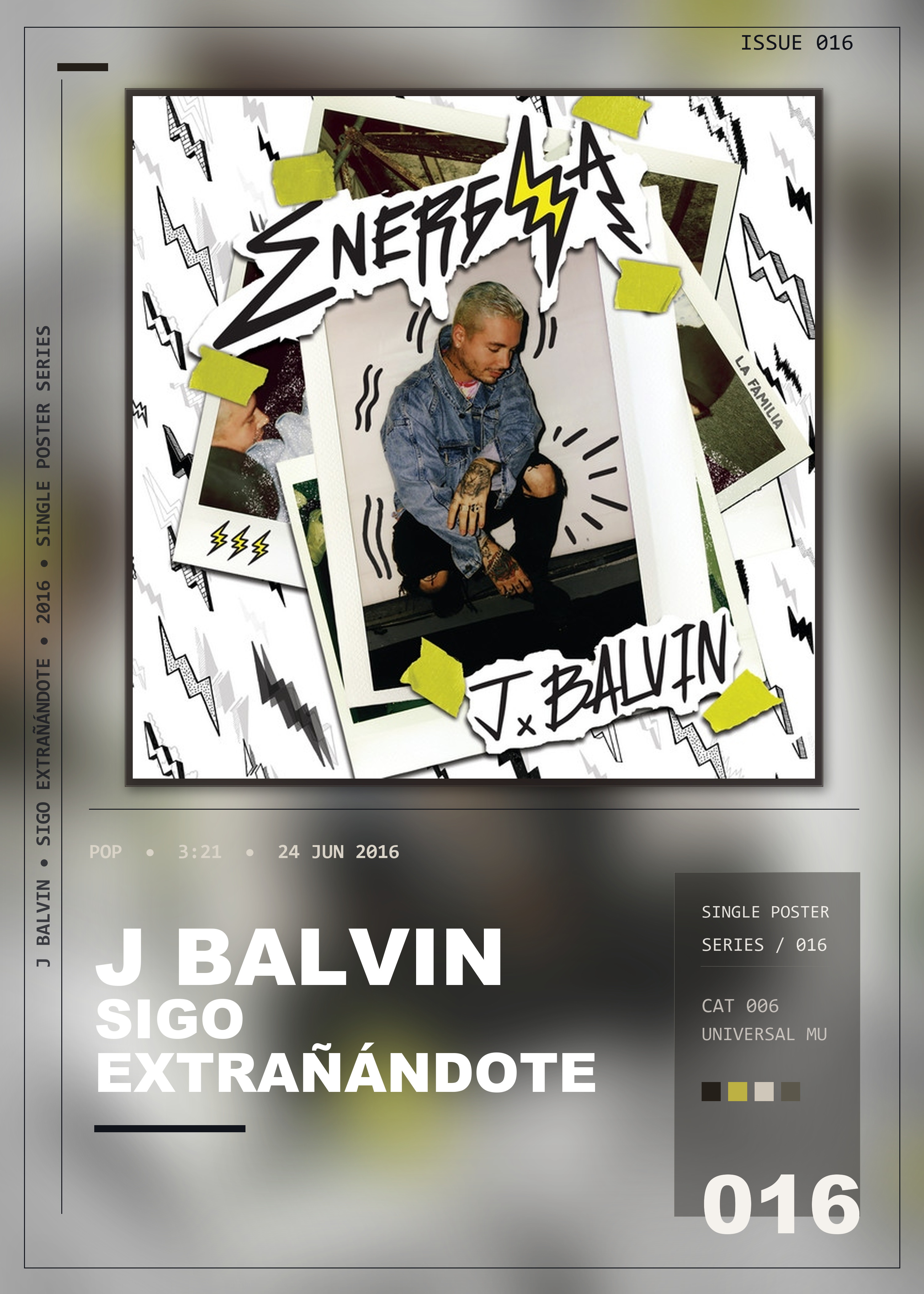 Music poster: J Balvin - Sigo Extrañándote