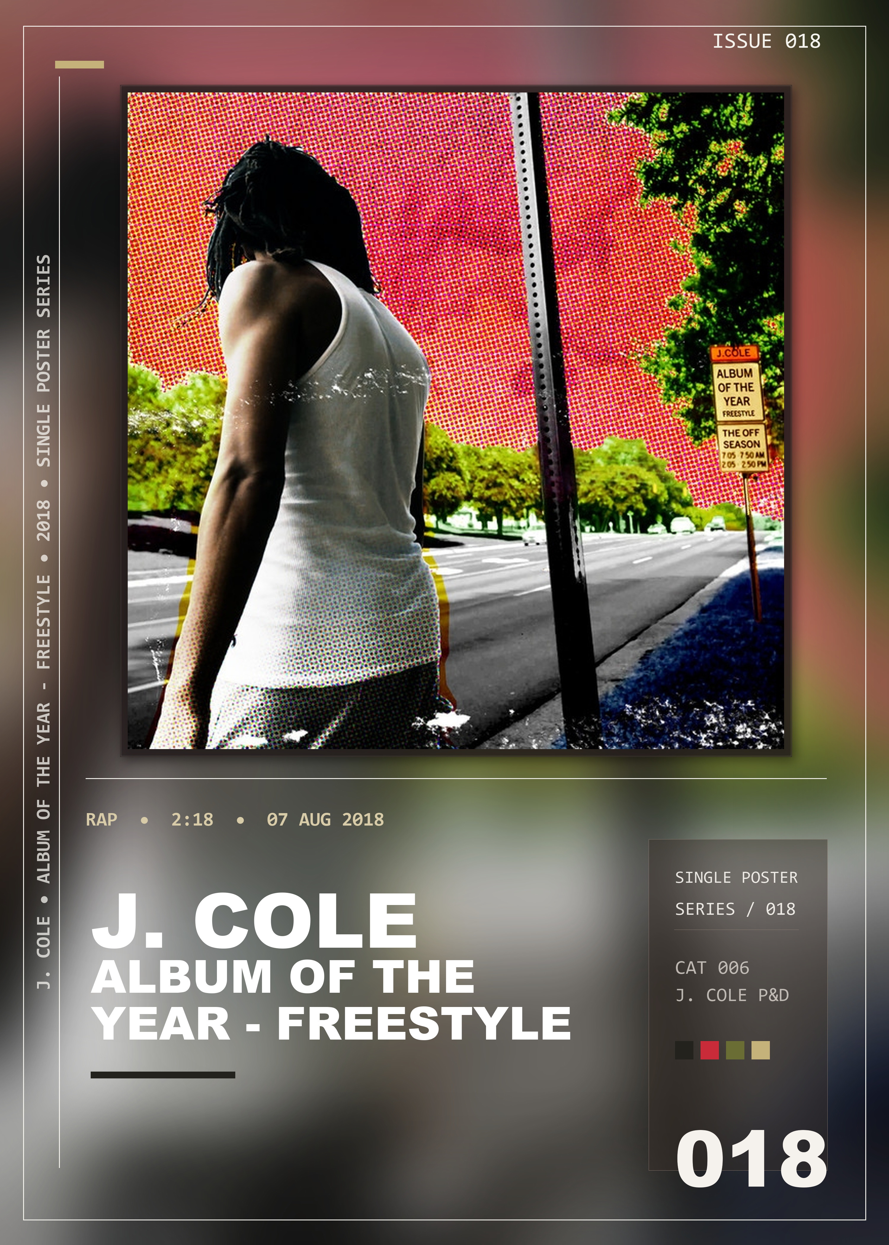 Music poster: J Cole - Album of the Year - Freestyle