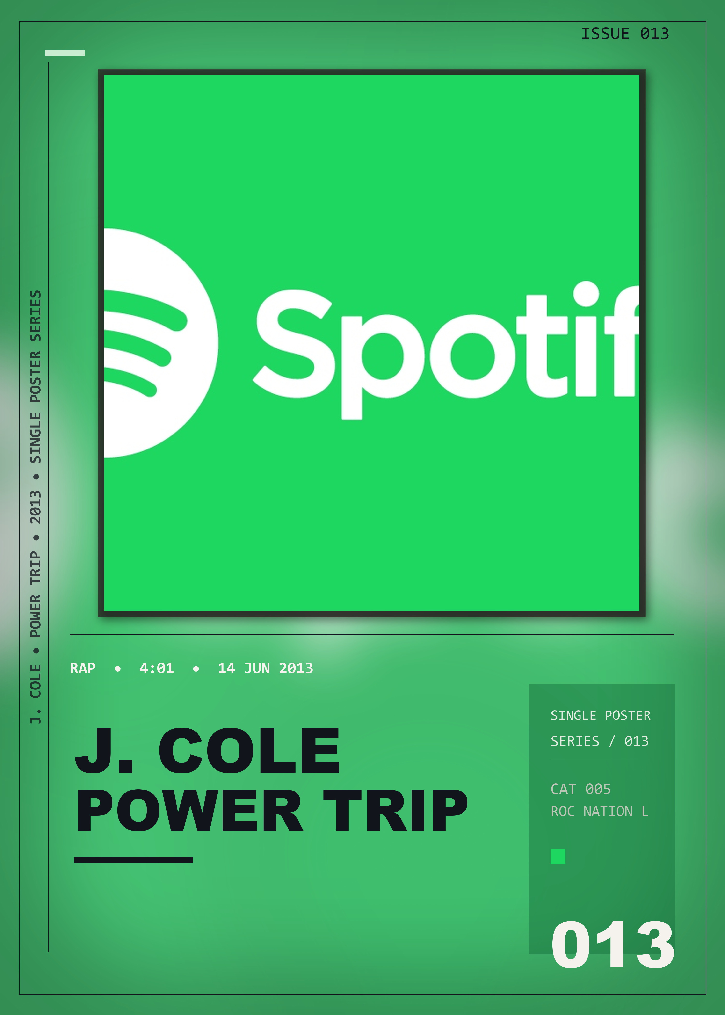 Music poster: J Cole - Power Trip