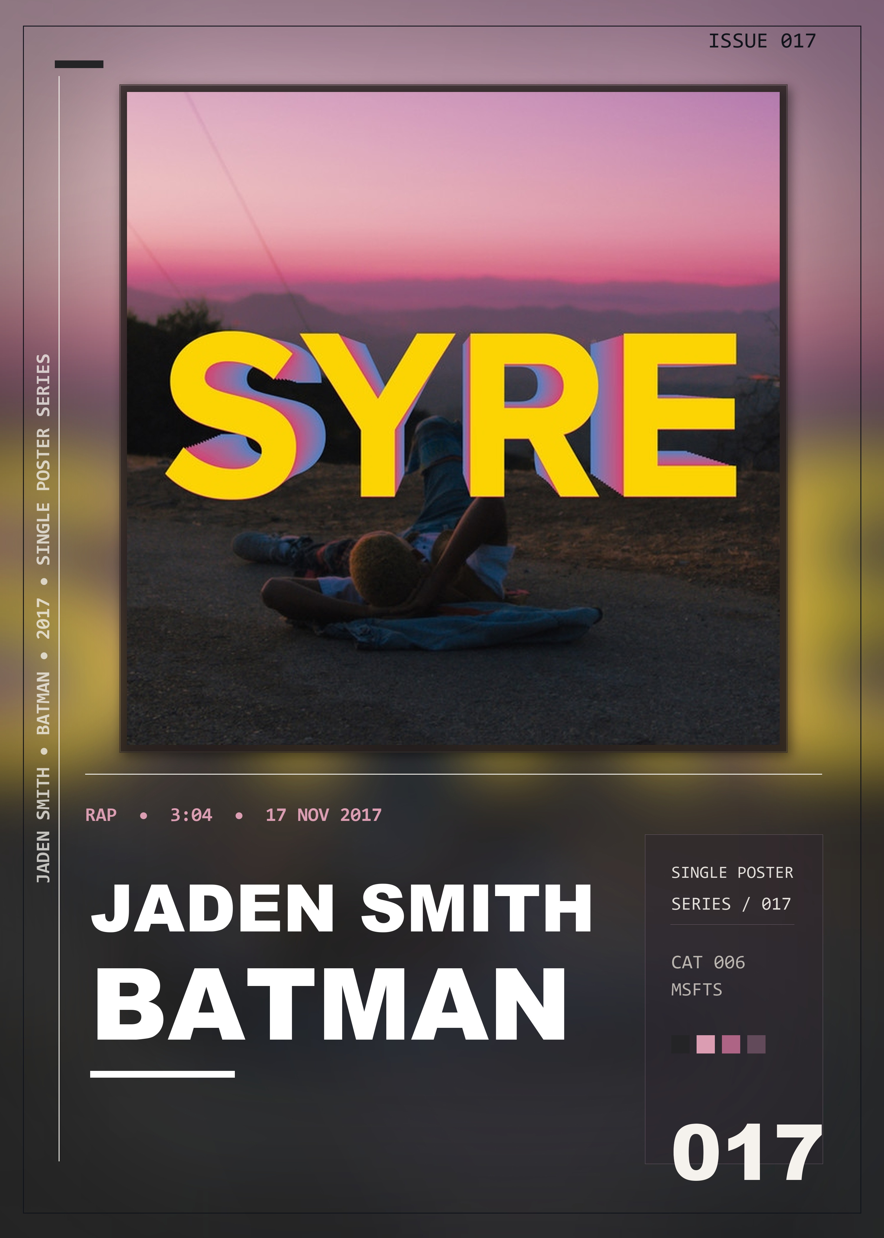 Music poster: Jaden Smith - Batman