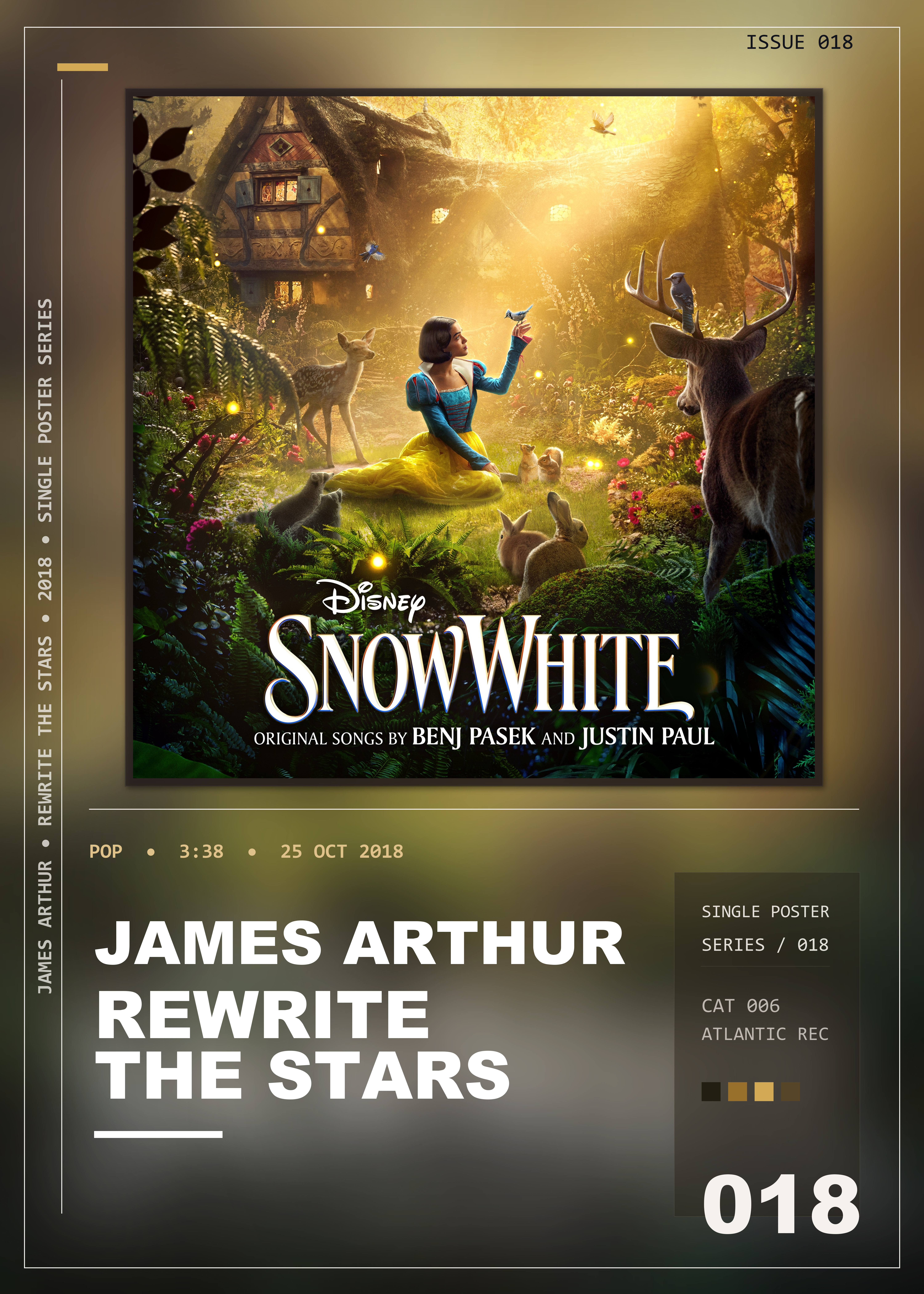 Music poster: James Arthur - Rewrite The Stars with James Arthur Anne-Marie