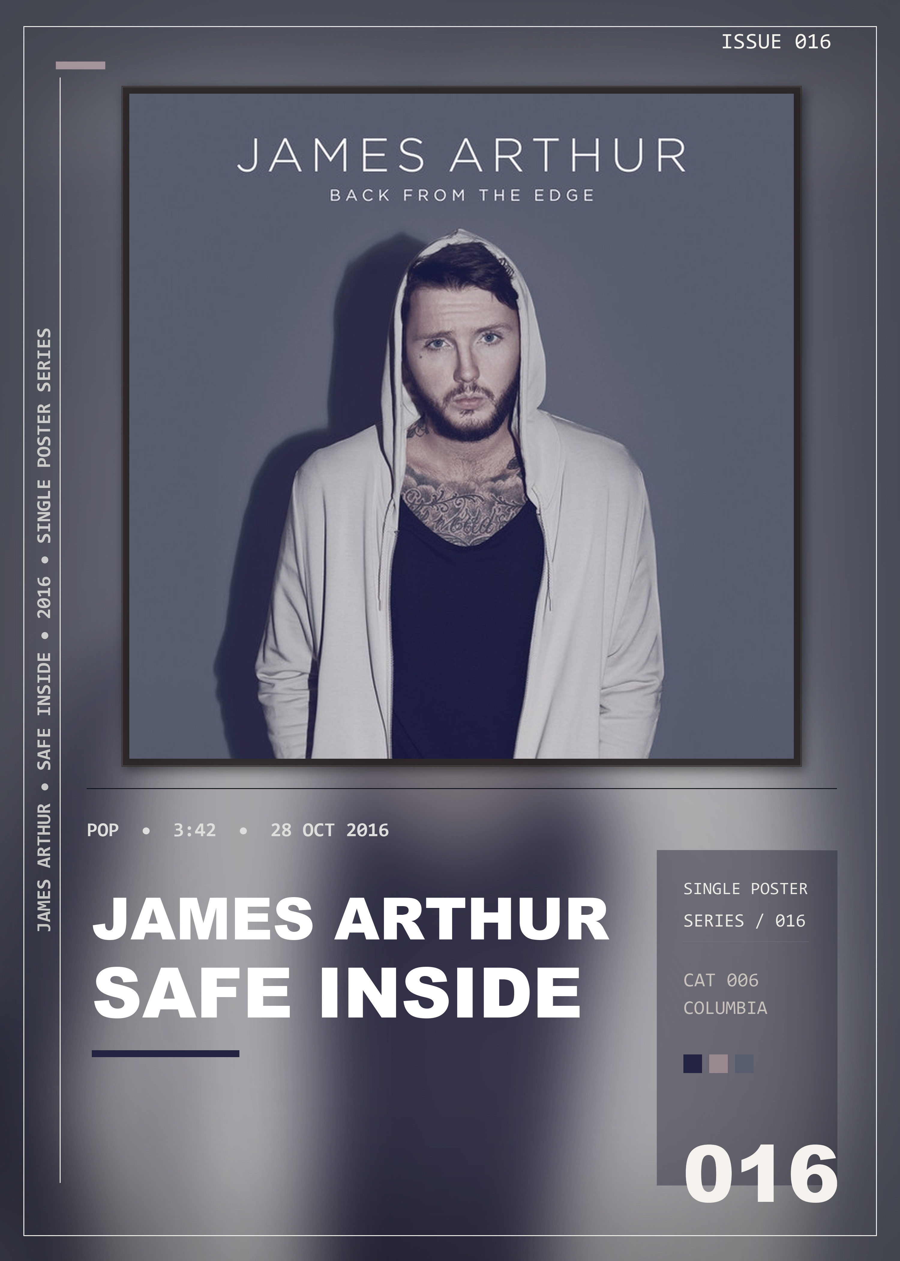 Music poster: James Arthur - Safe Inside