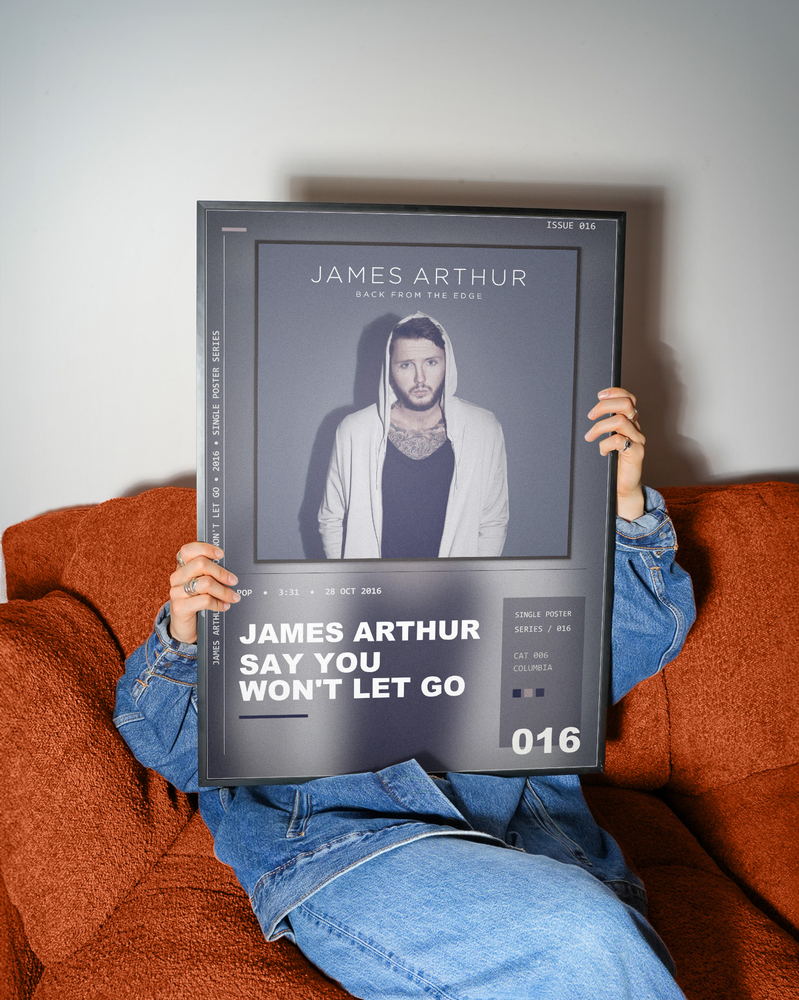 Music poster: James Arthur - Say You Wont Let Go