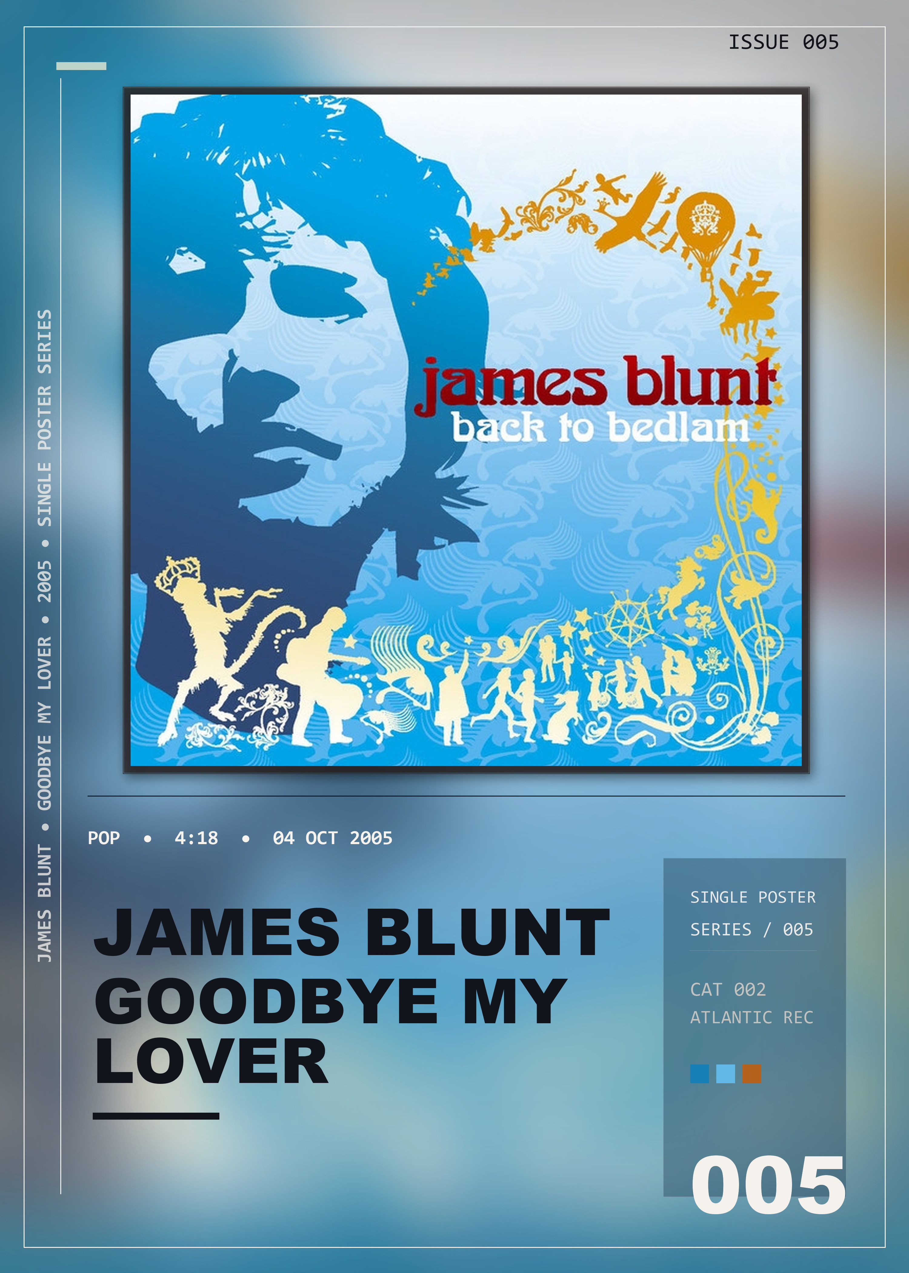Music poster: James Blunt - Goodbye My Lover