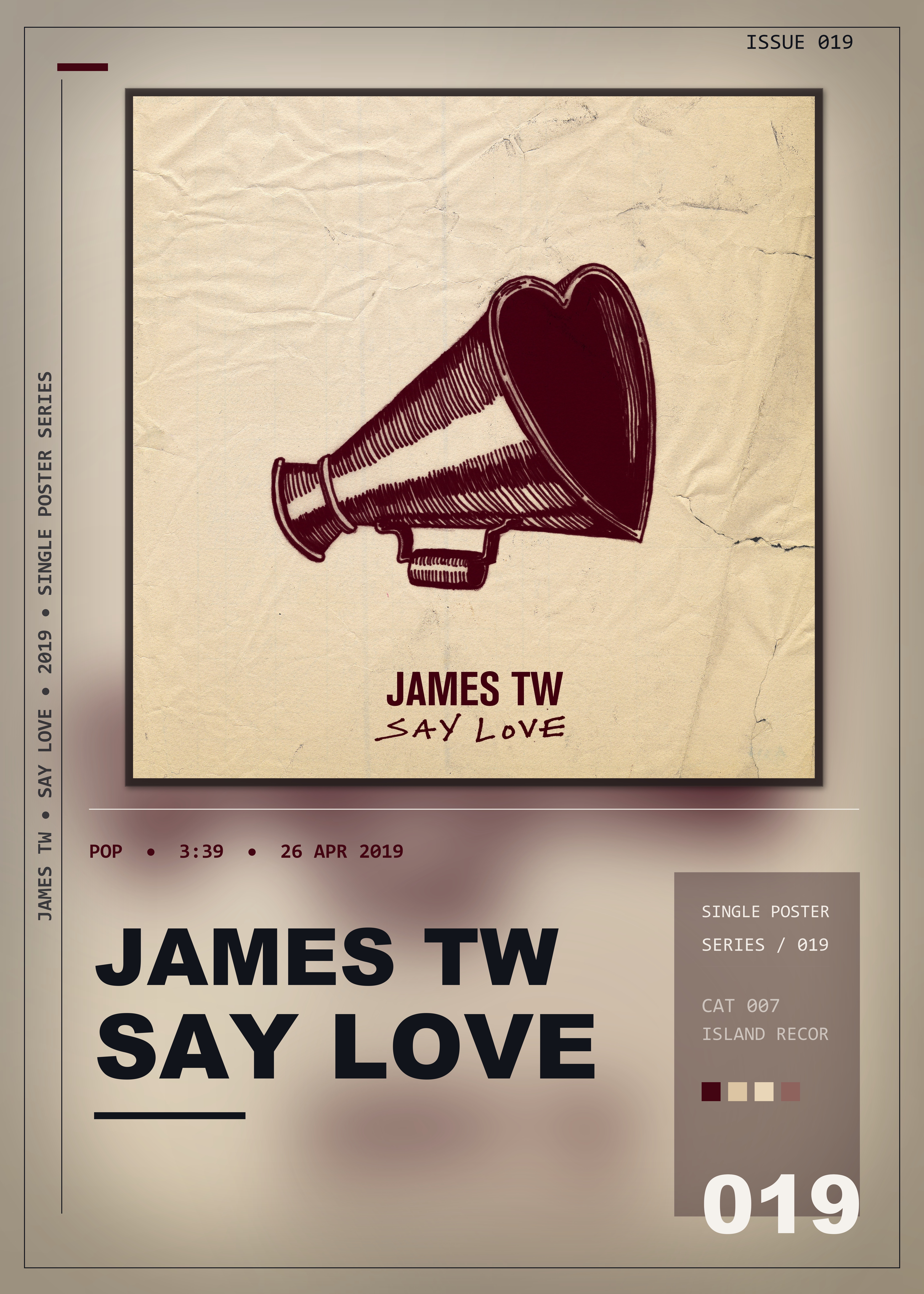 Music poster: James TW - Say Love