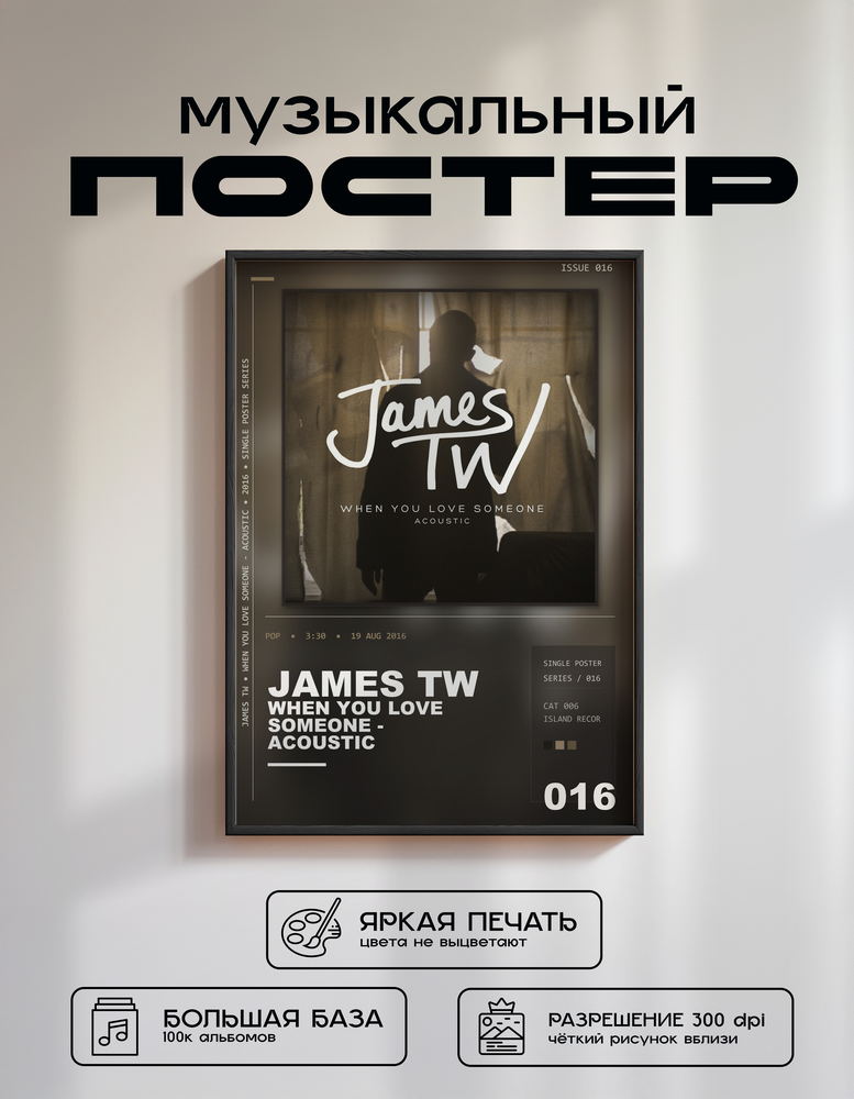 Music poster: James TW - When You Love Someone - Acoustic