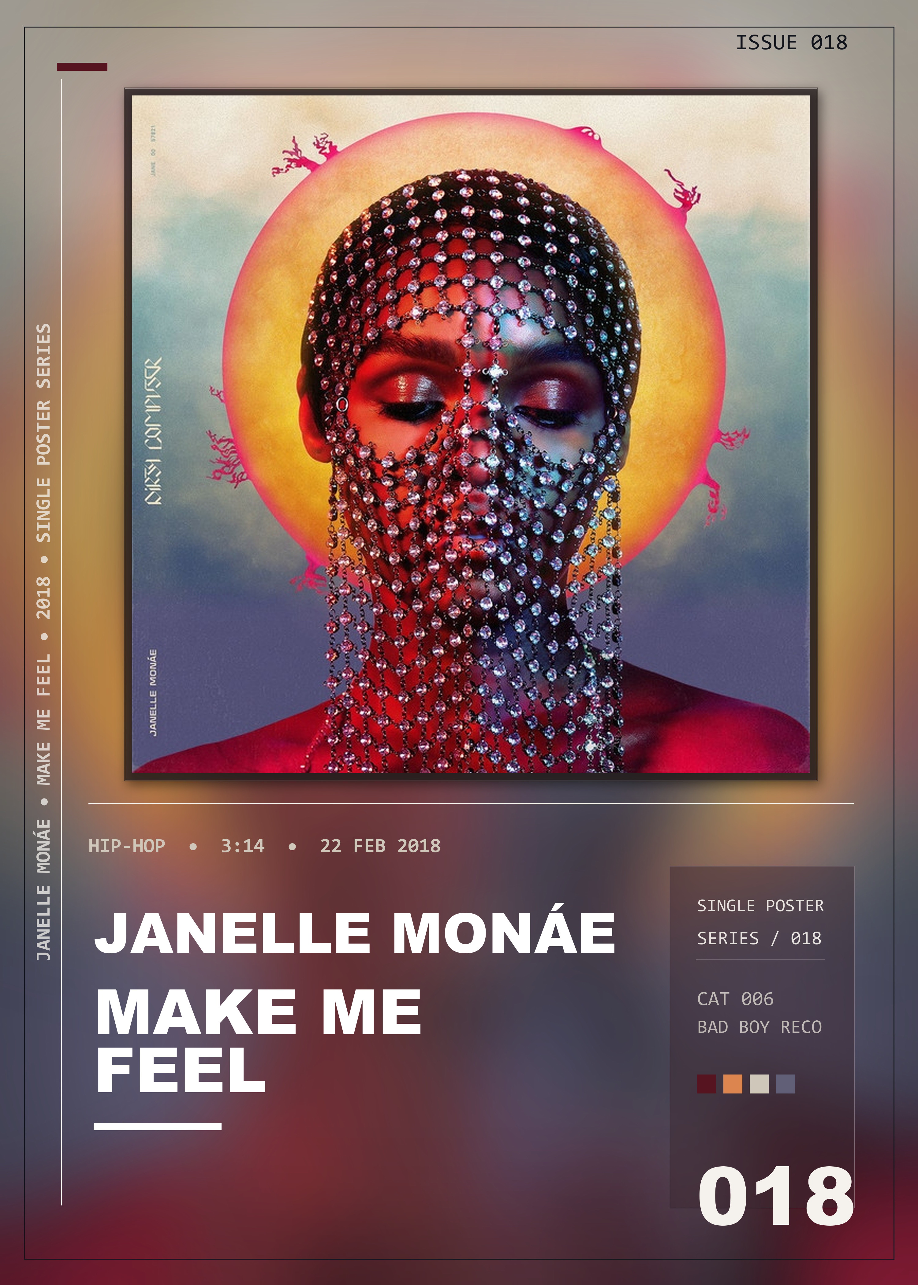 Music poster: Janelle Monáe - Make Me Feel
