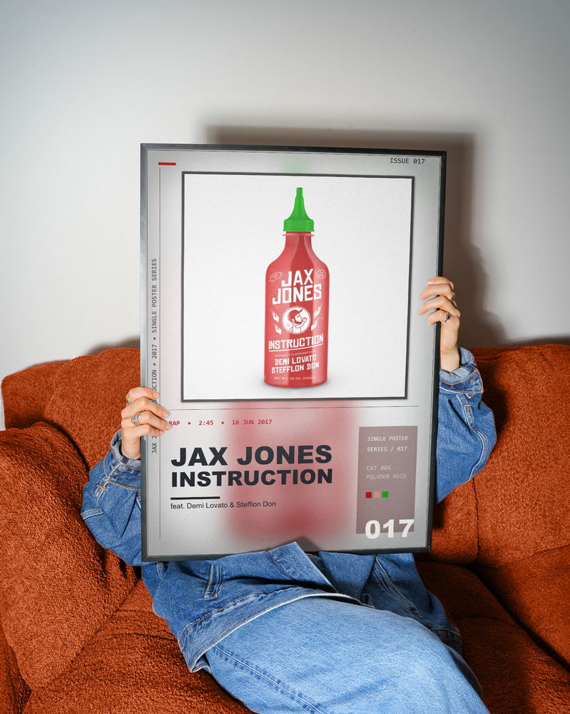 Music poster: Jax Jones - Instruction feat Demi Lovato Stefflon Don
