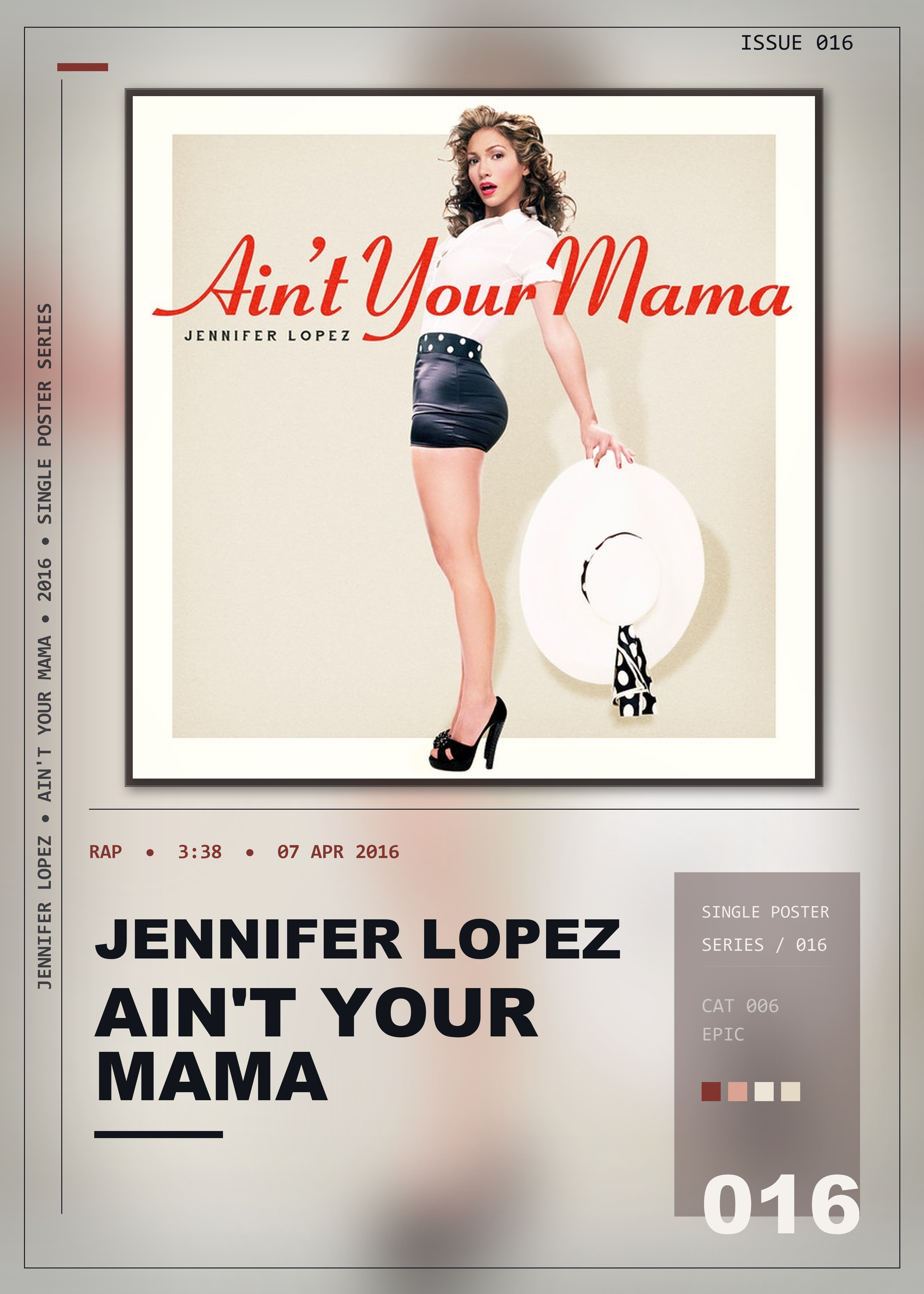 Music poster: Jennifer Lopez - Aint Your Mama