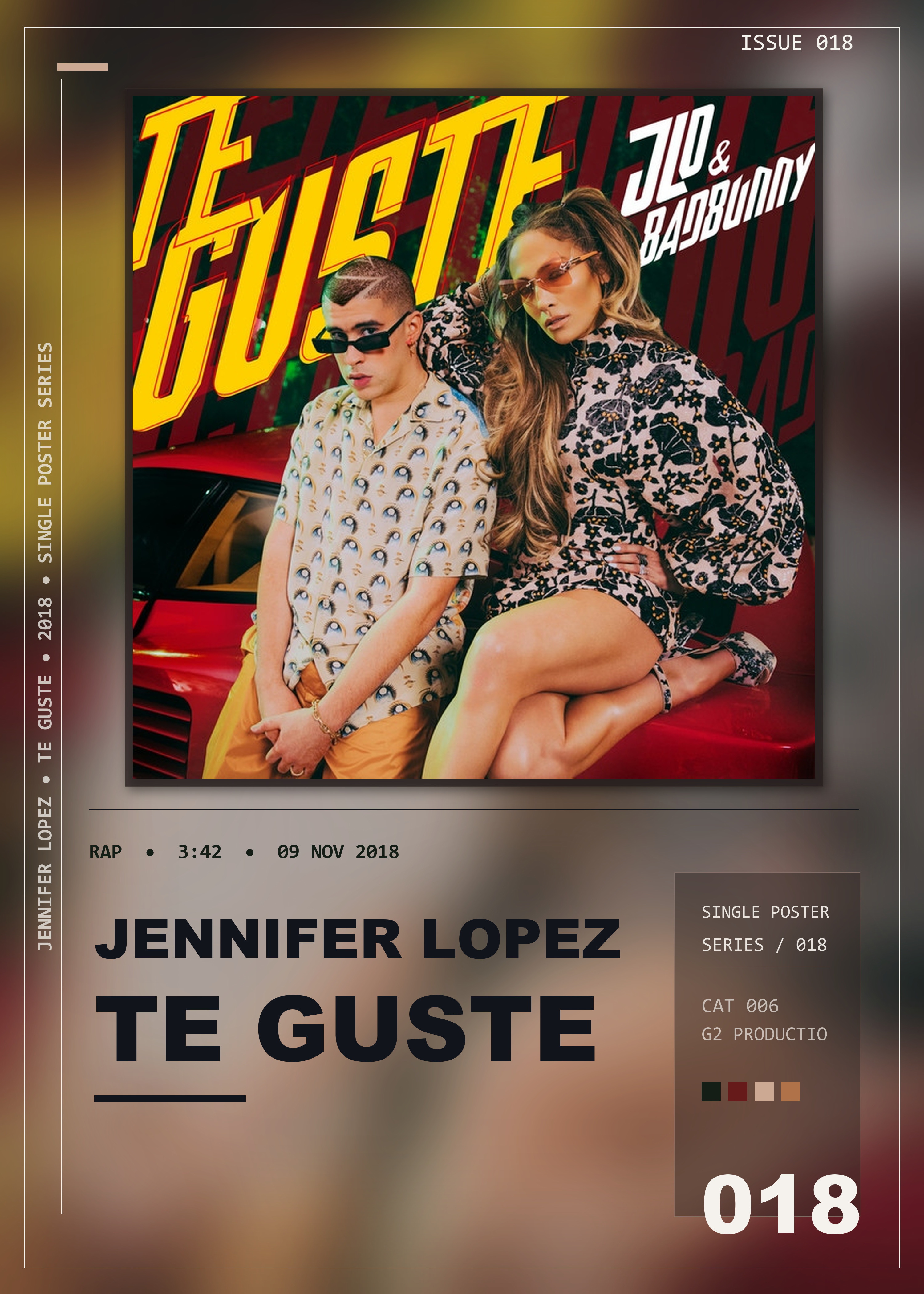 Music poster: Jennifer Lopez - Te Guste