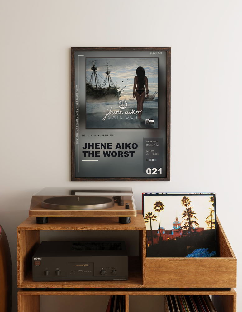 Music poster: Jhene Aiko - The Worst