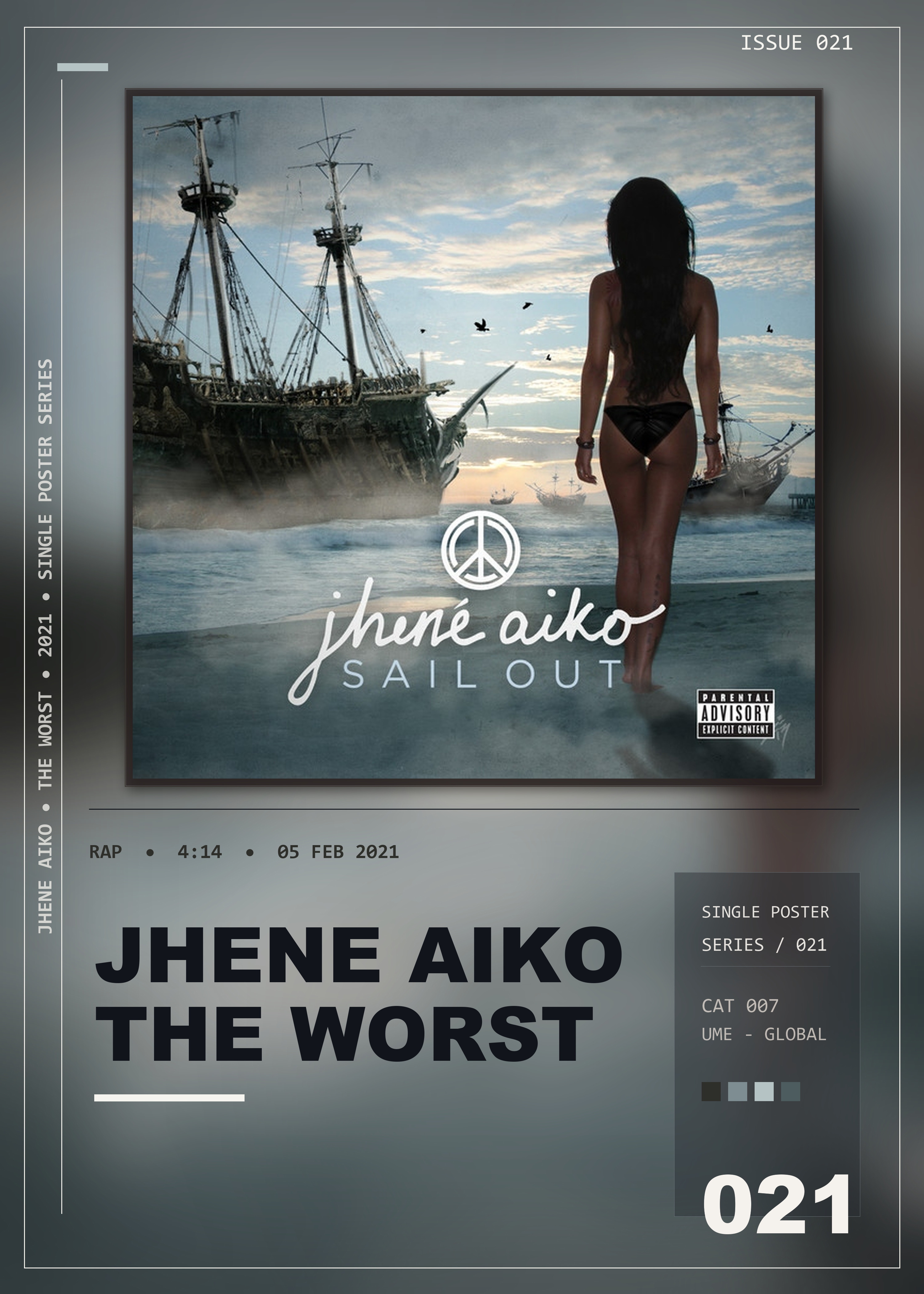 Music poster: Jhene Aiko - The Worst