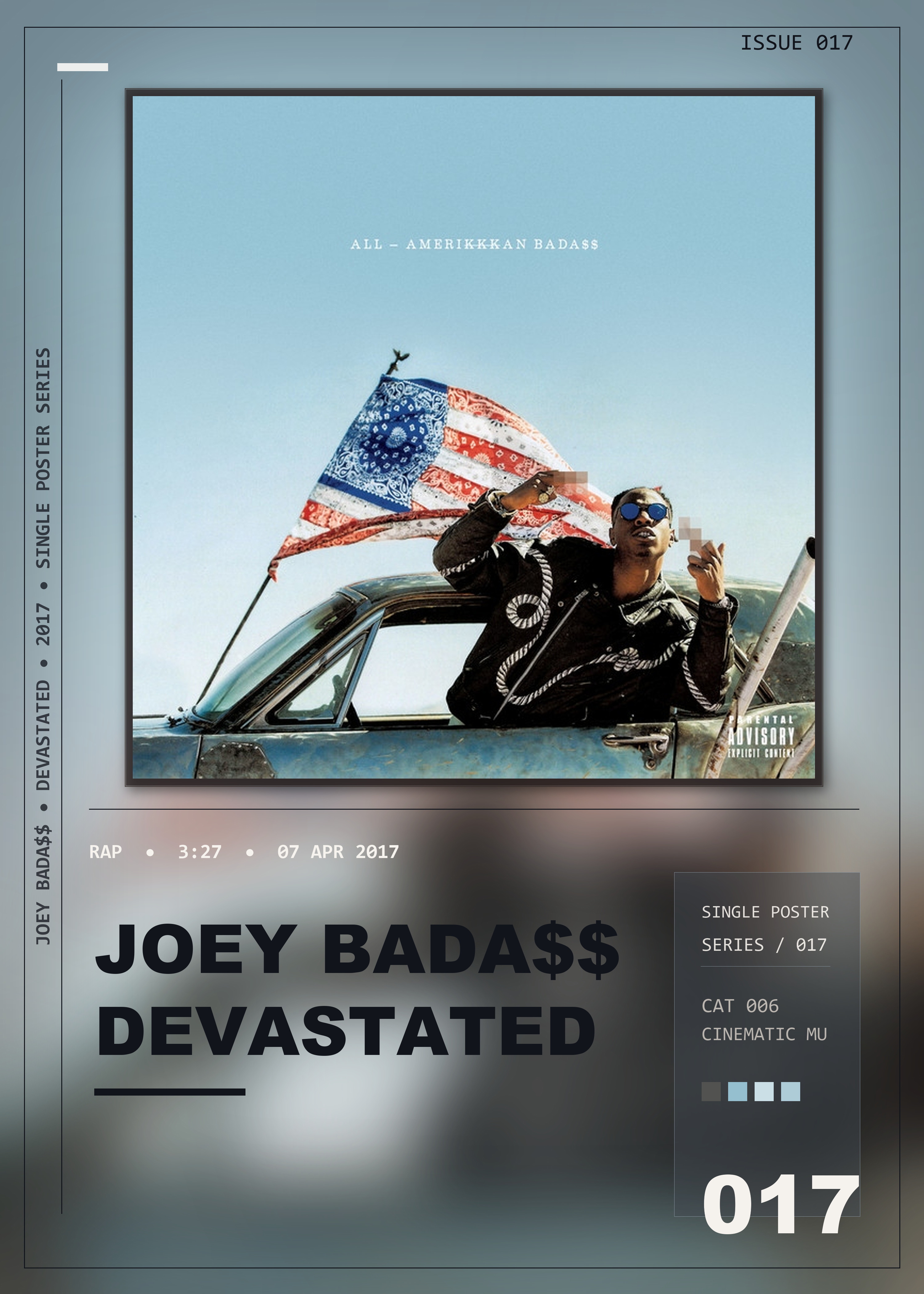 Music poster: Joey Bada - DEVASTATED
